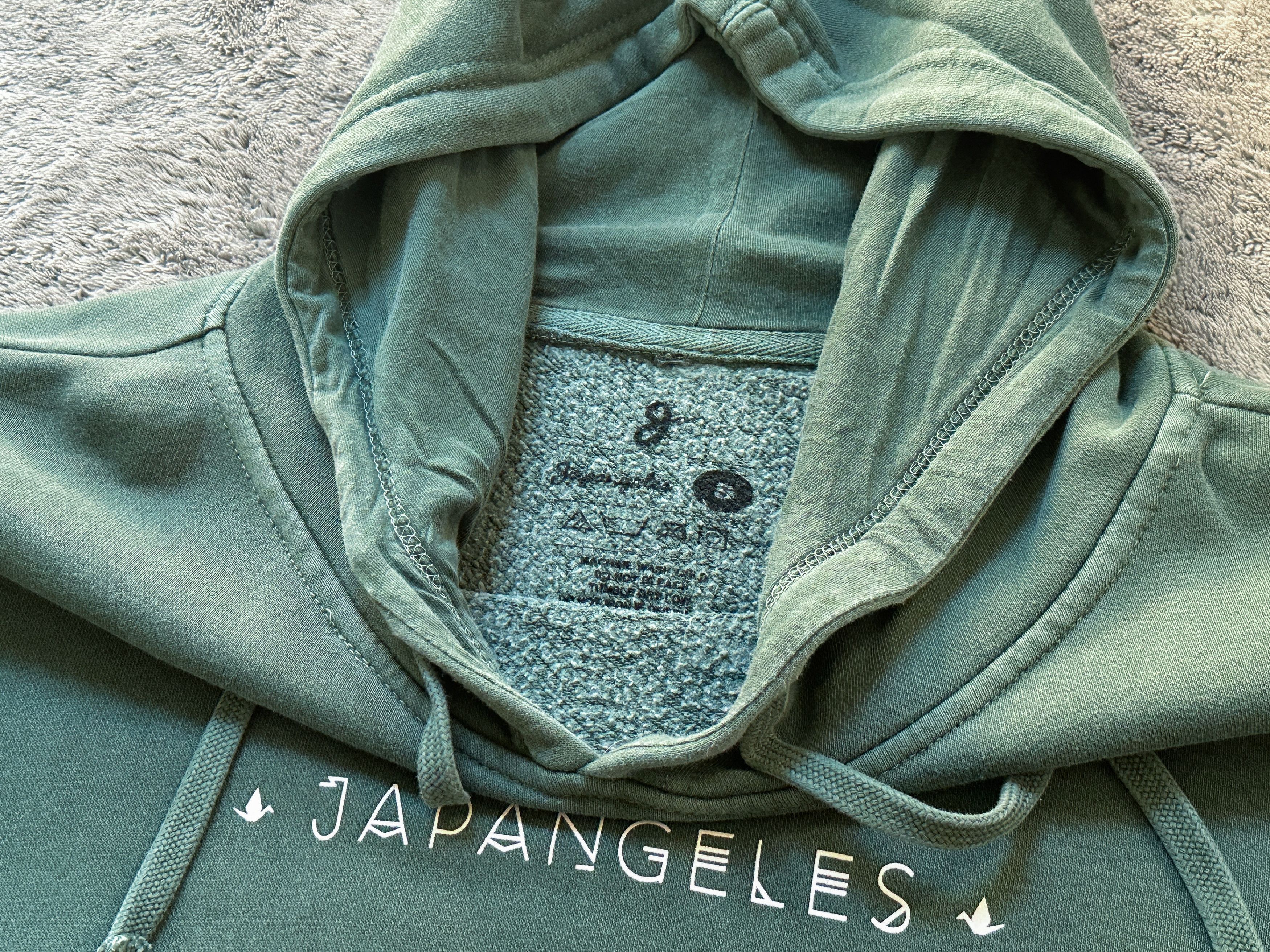 Japanese Brand Japangeles Pigment Dye Hoodie - Green Size US M / EU 48-50 / 2 - 3 Thumbnail