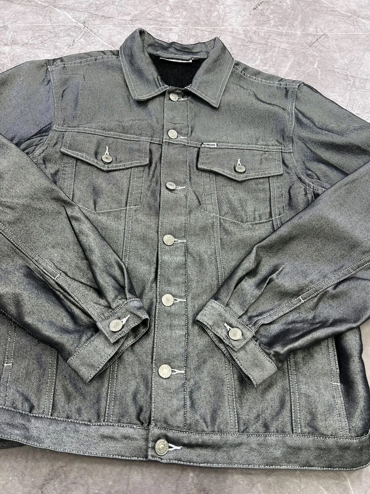 Wu-Tang Clan Vintage Wu tang style metallic denim jacket trucker y2k Size US L / EU 52-54 / 3 - 8 Thumbnail
