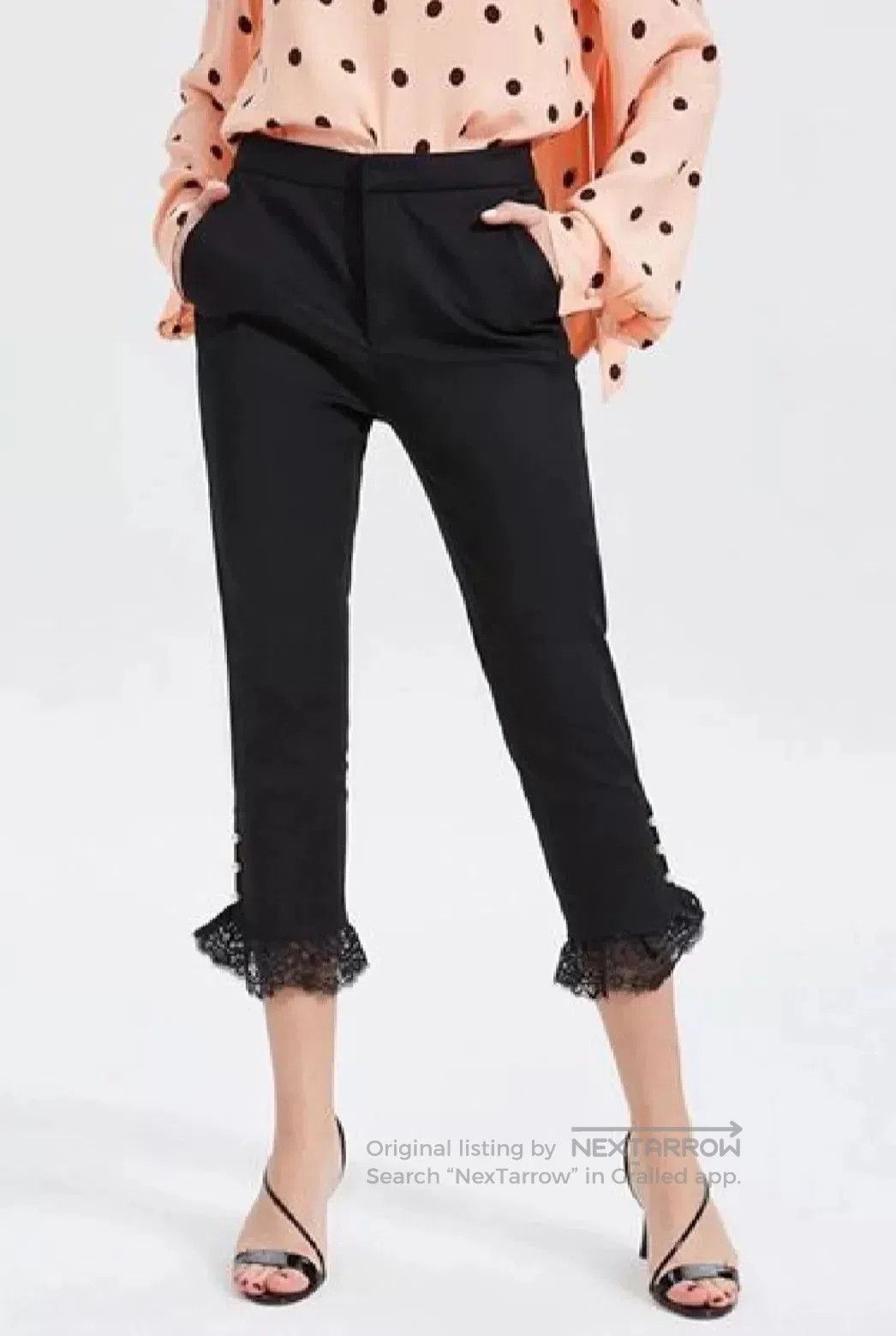 Gucci Gucci Black Pearl Detail Trousers. Size 35" - 1 Thumbnail