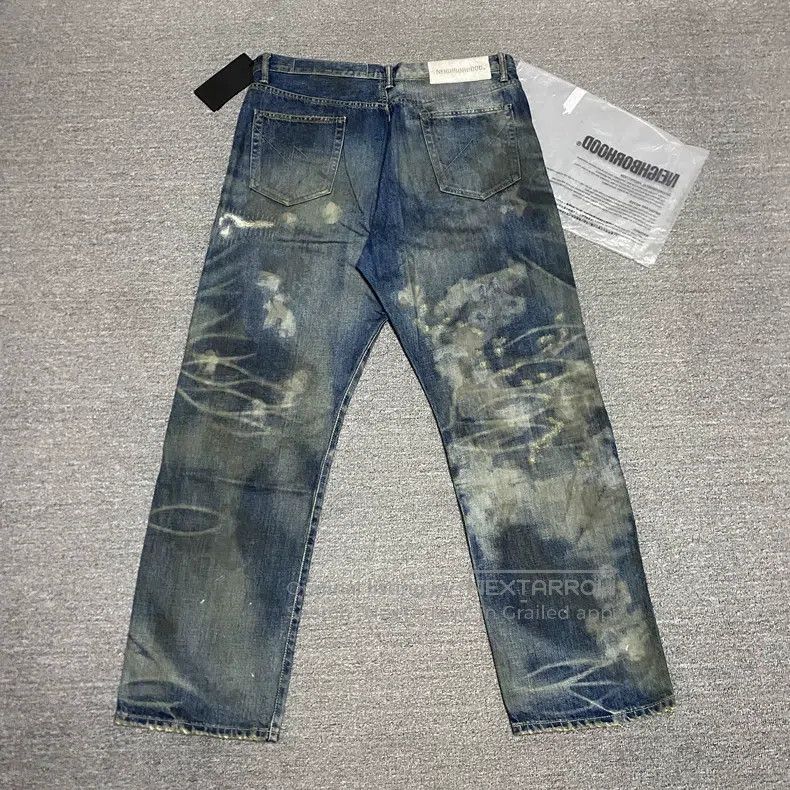 Neighborhood Neighborhood size XL Spring/Summer 24 Washed Destroyed Kin Size US 27 - 3 Thumbnail