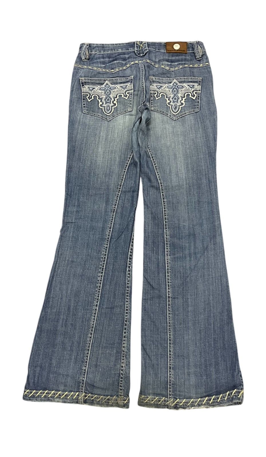 Antik Denim 90s ANTIK DENIM DISTRESSED FLARE JEANS Size US 29 - 3 Thumbnail