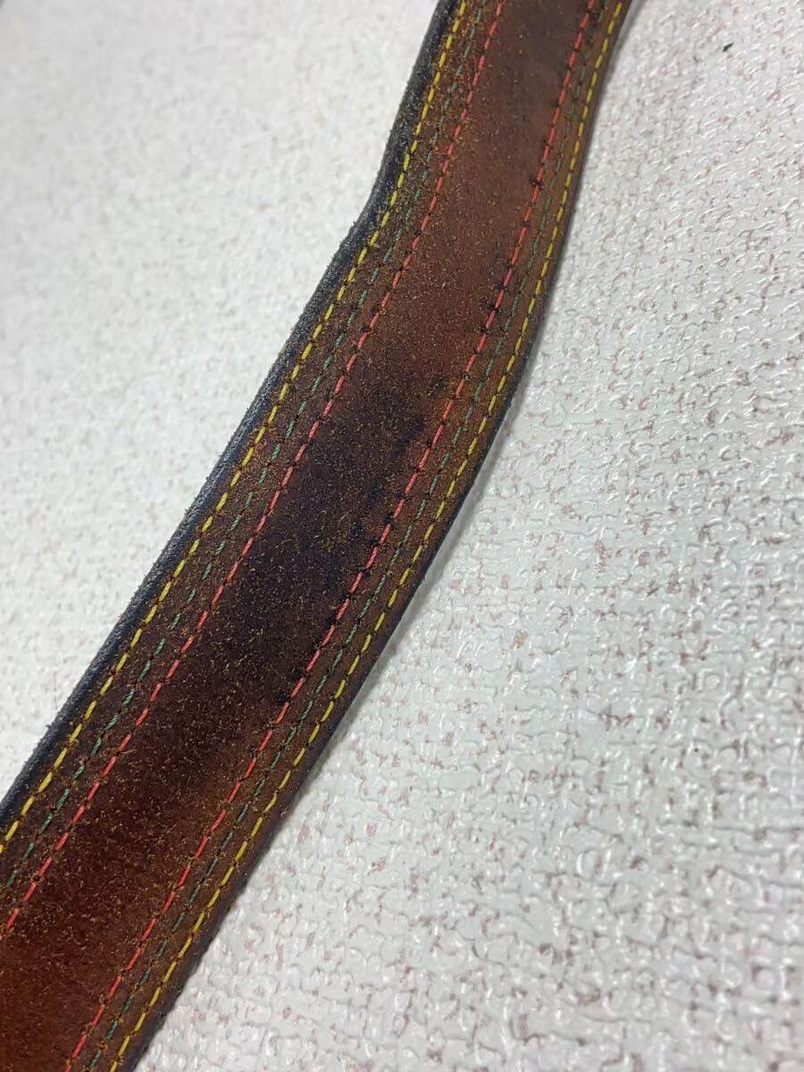 Needles Contrast Stitch Quick Release Buckle Leather Belt Size ONE SIZE - 5 Thumbnail