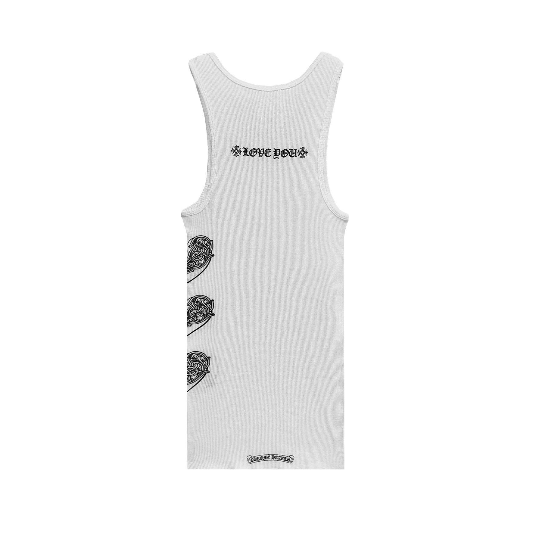 Chrome Hearts Chrome Hearts LOVE U Vine Heart White Rib Tank Top Size M / US 6-8 / IT 42-44 - 2 Thumbnail