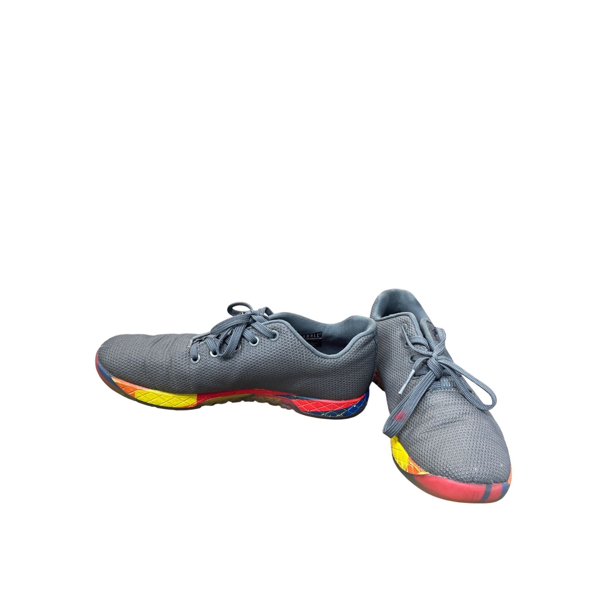Other NoBull Womans Gray Red yellow Run walk sneakers Sz 8.5 SKU 9 Size US 8.5 / IT 38.5 - 2 Thumbnail