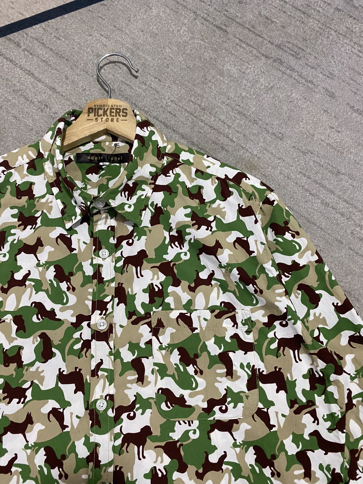 Japanese Brand Agate Label Animal Camo Longsleeves Shirts Large Size US L / EU 52-54 / 3 - 4 Thumbnail