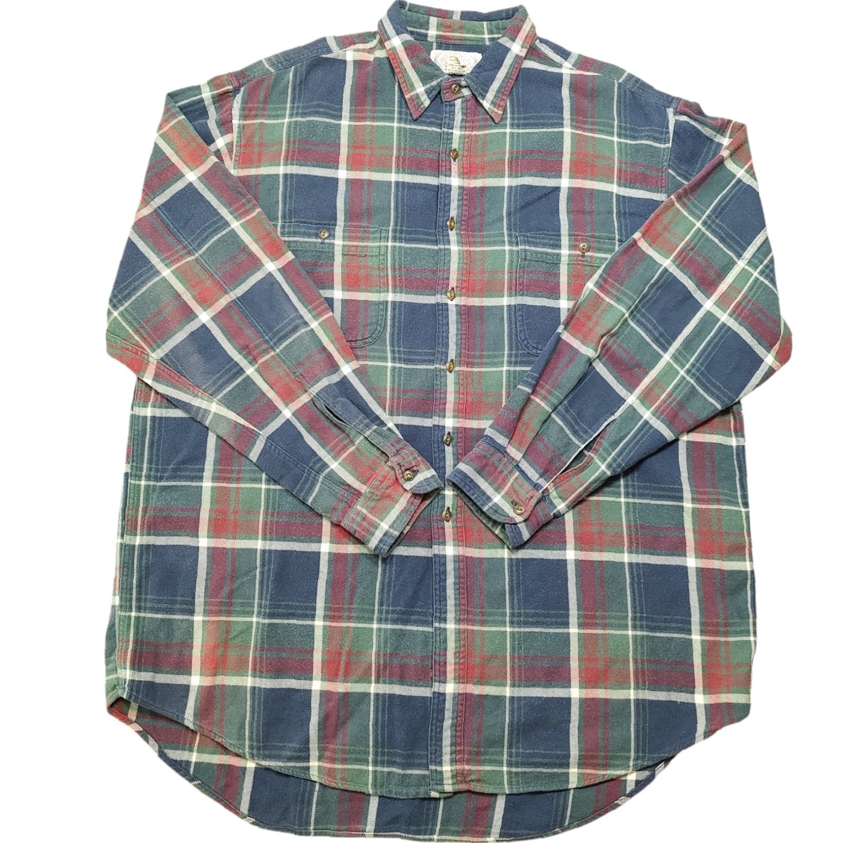 Abercrombie & Fitch VINTAGE Abercrombie & Fitch Mens Large Big Shirt Oversized Flannel Button Up Plaid Size US L / EU 52-54 / 3 - 2 Thumbnail