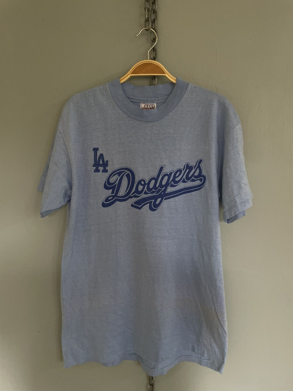 MLB Vintage 80s LA Dodgers MLB t shirt Size US L / EU 52-54 / 3 - 1 Thumbnail