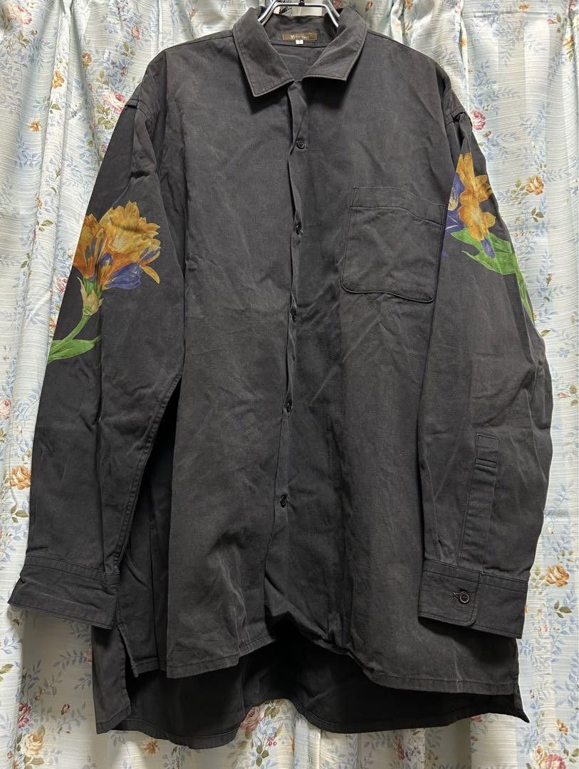 Yohji Yamamoto Yohji Yamamoto y's for men flower drawing oversized shirt Size US L / EU 52-54 / 3 - 1 Thumbnail