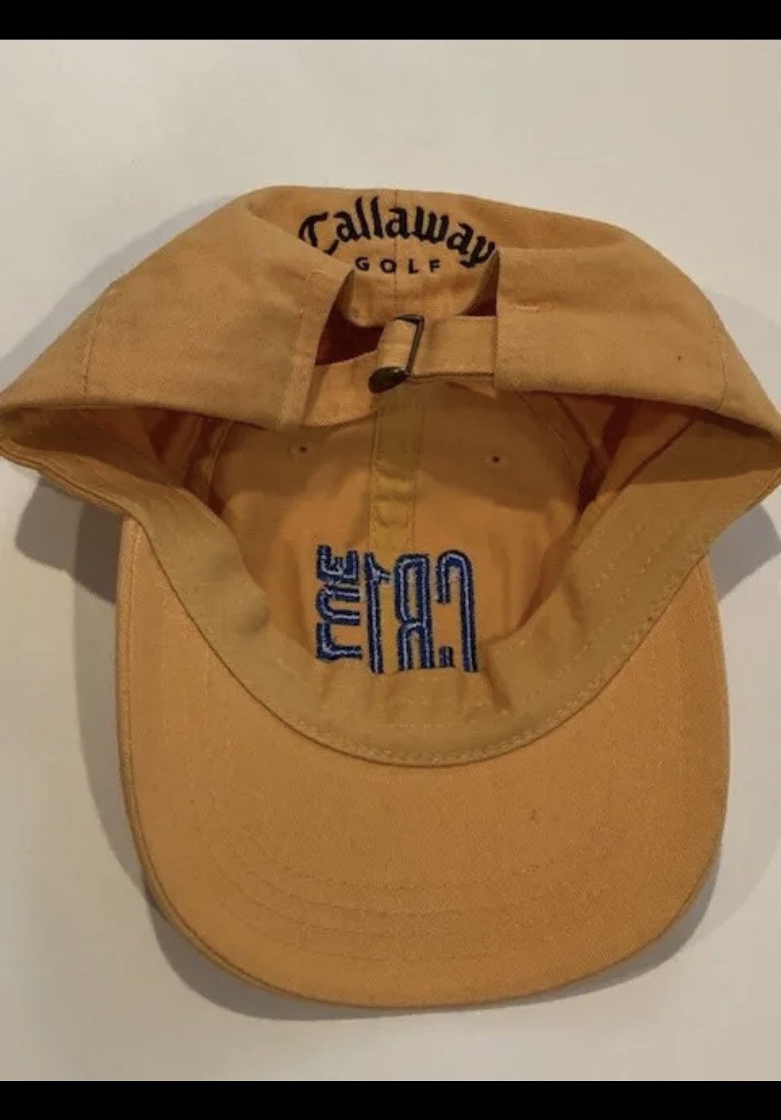 Callaway Golf Yellow Callaway Golf Hat Cap CB1 Blue Embroidered Size ONE SIZE - 4 Thumbnail