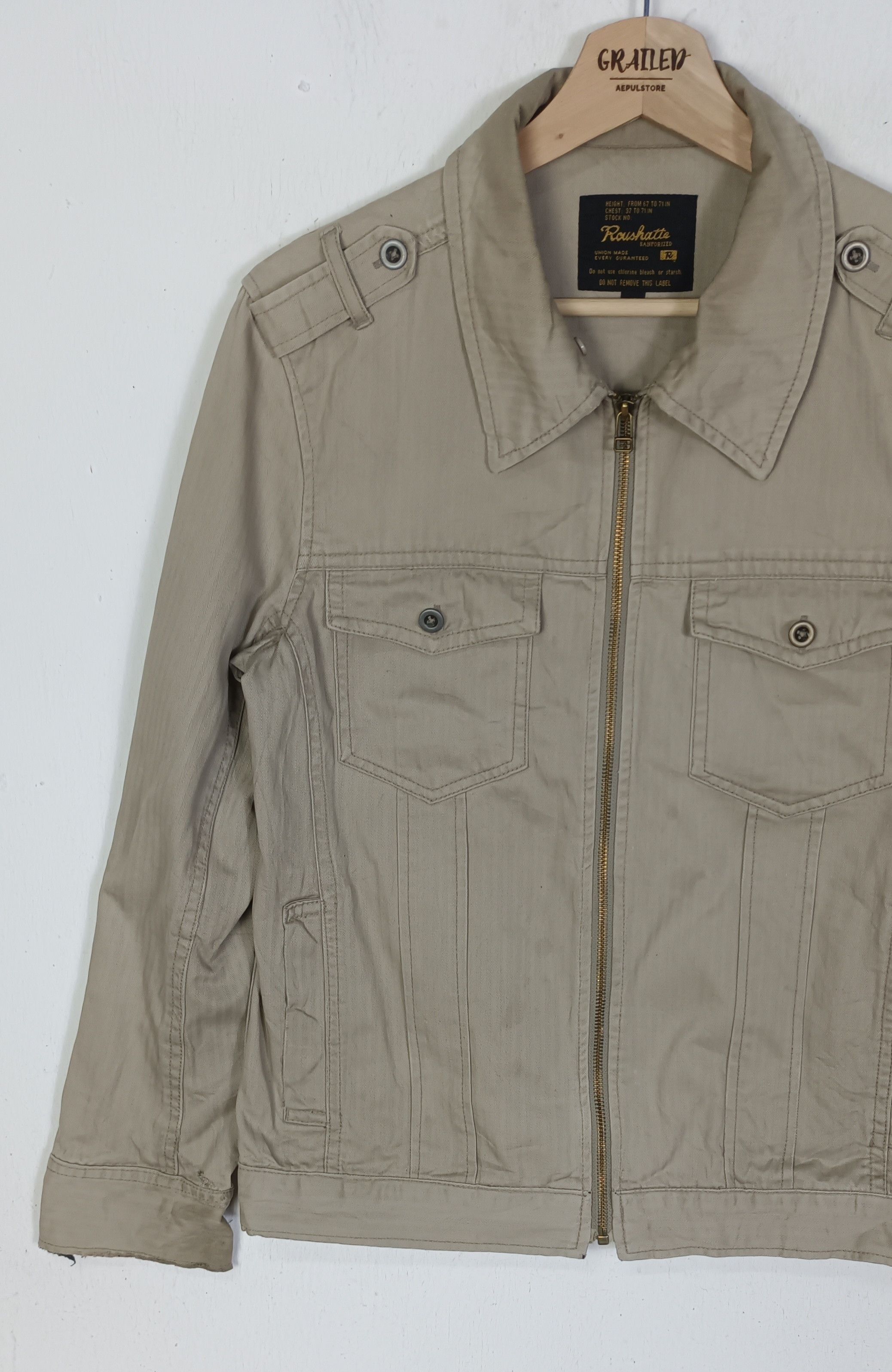 Japanese Brand Roushatter Sanforized "R" Union Made Jacket Size US M / EU 48-50 / 2 - 4 Thumbnail