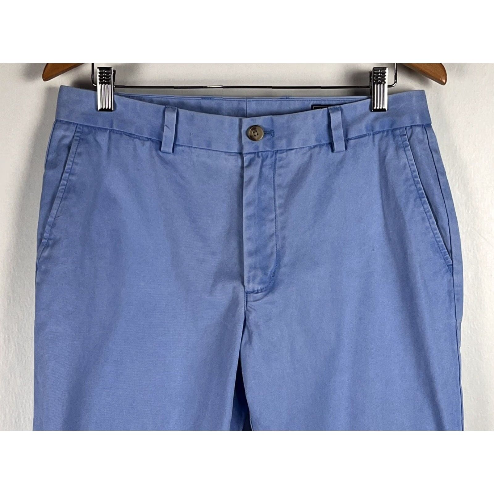 Vineyard Vines Vineyard Vines Slim Fit Breaker Pants Mens Blue Chino 33x30 Regular Slim Front Flat Cotton Unsigned GUC Size US 33 - 2 Thumbnail