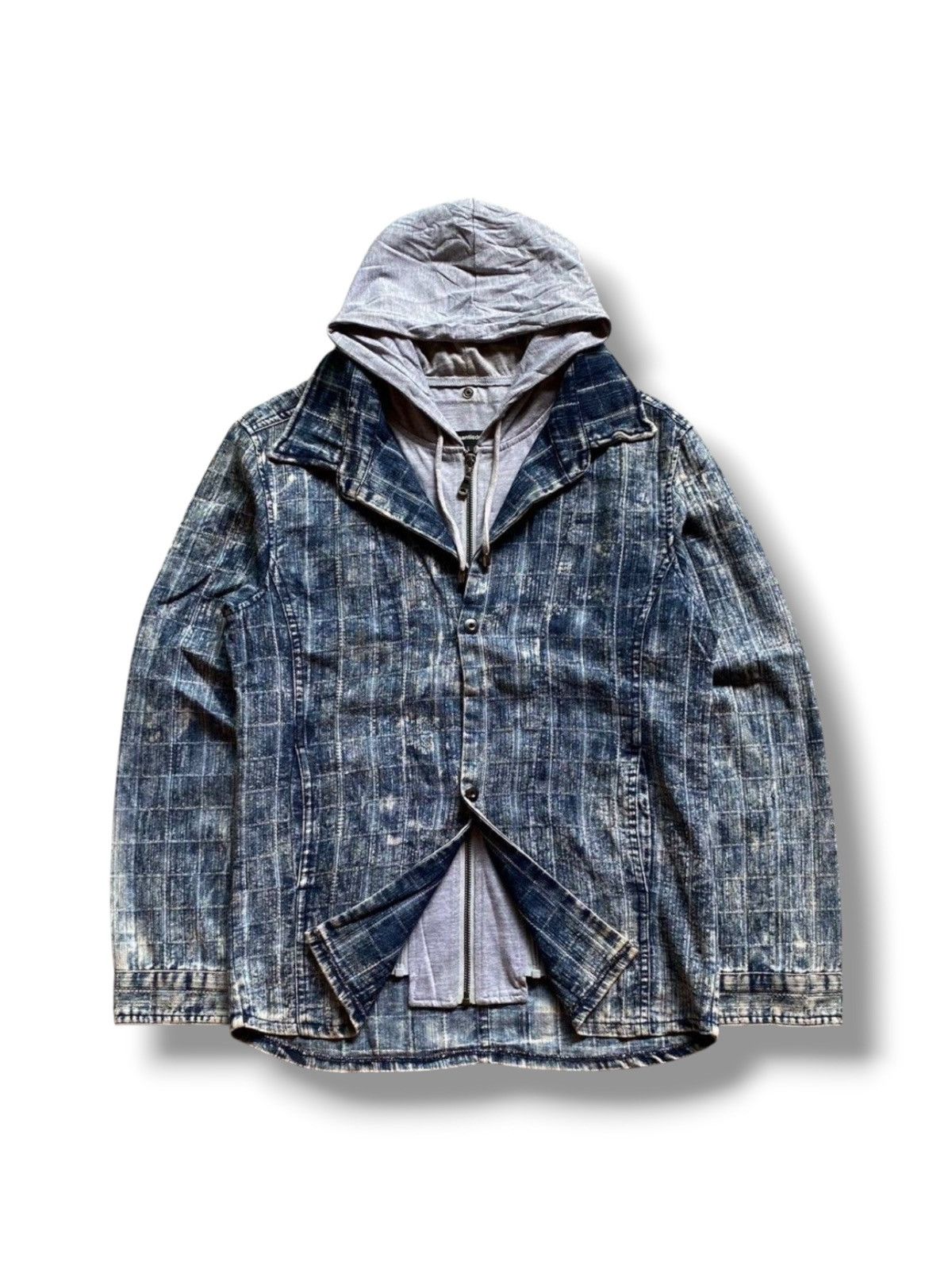 semanticdesign Semanticdesign Layered Denim Hooded Jacket Size US M / EU 48-50 / 2 - 1 Thumbnail