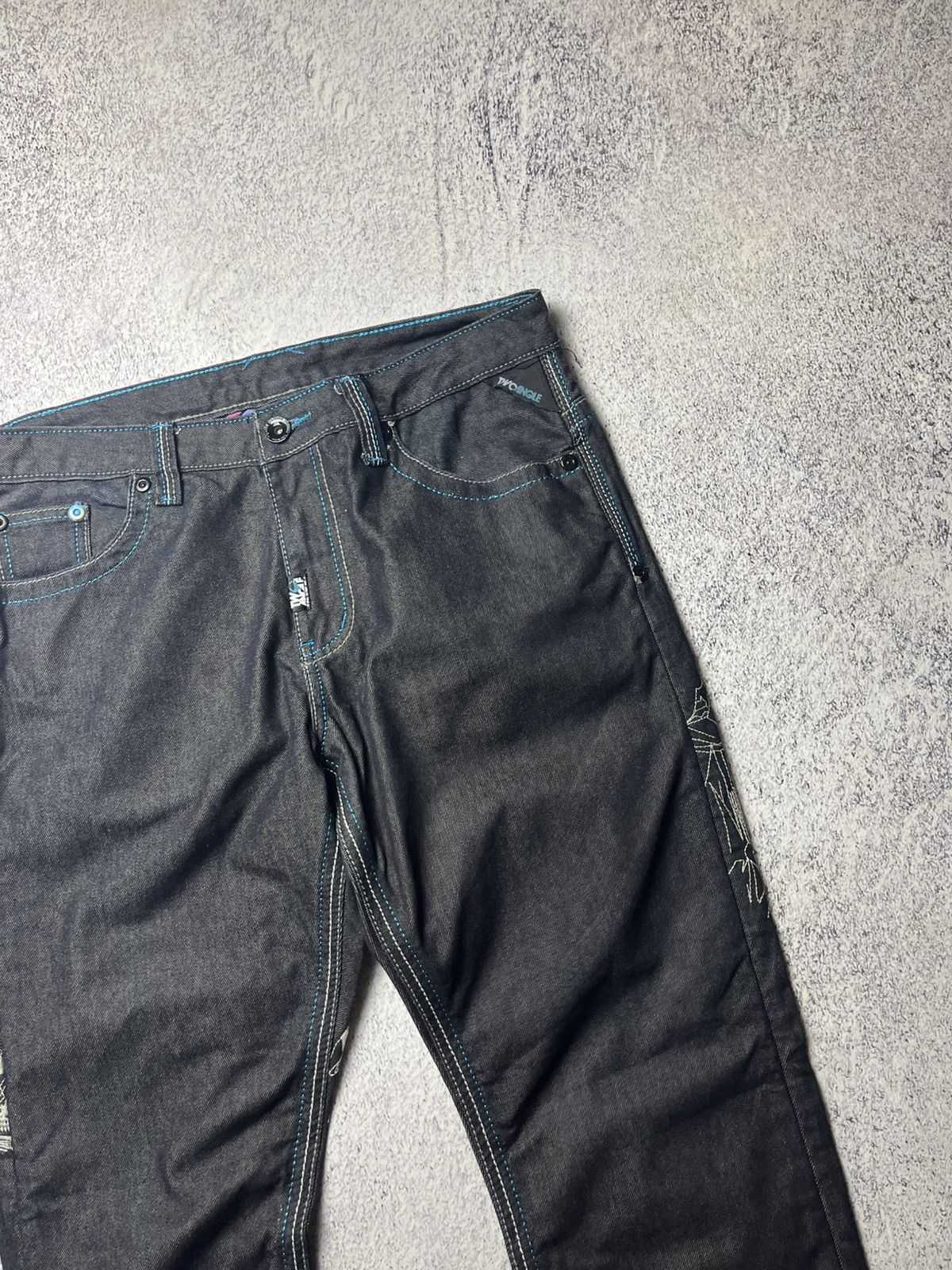 Japanese Brand 0Os VINTAGE Avant Garde Big logo Japanese Baggy Pants Y2K Size US 33 - 17 Thumbnail