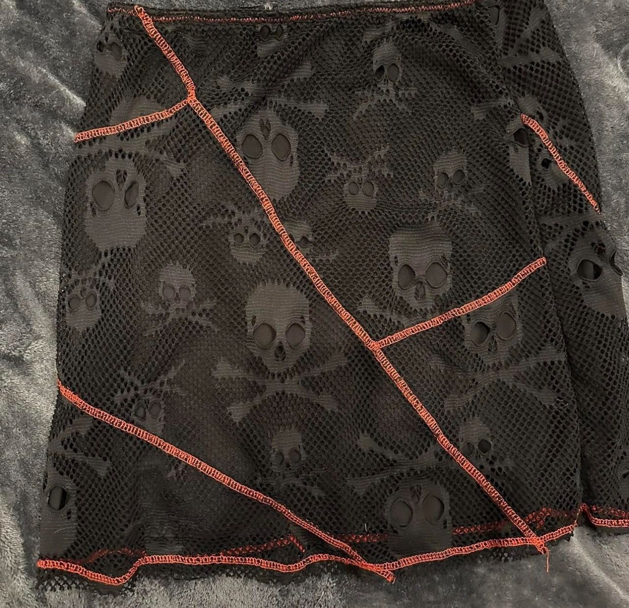 Other Skull netted womens skirt Size 27" / US 4 / IT 40 - 1 Preview