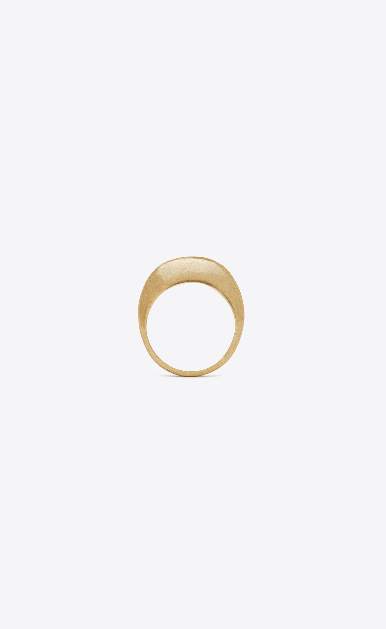Saint Laurent Paris o1smrcs1224 Size: OS / Medium Bumpy Ring in Metal in Gold Size ONE SIZE - 1 Thumbnail