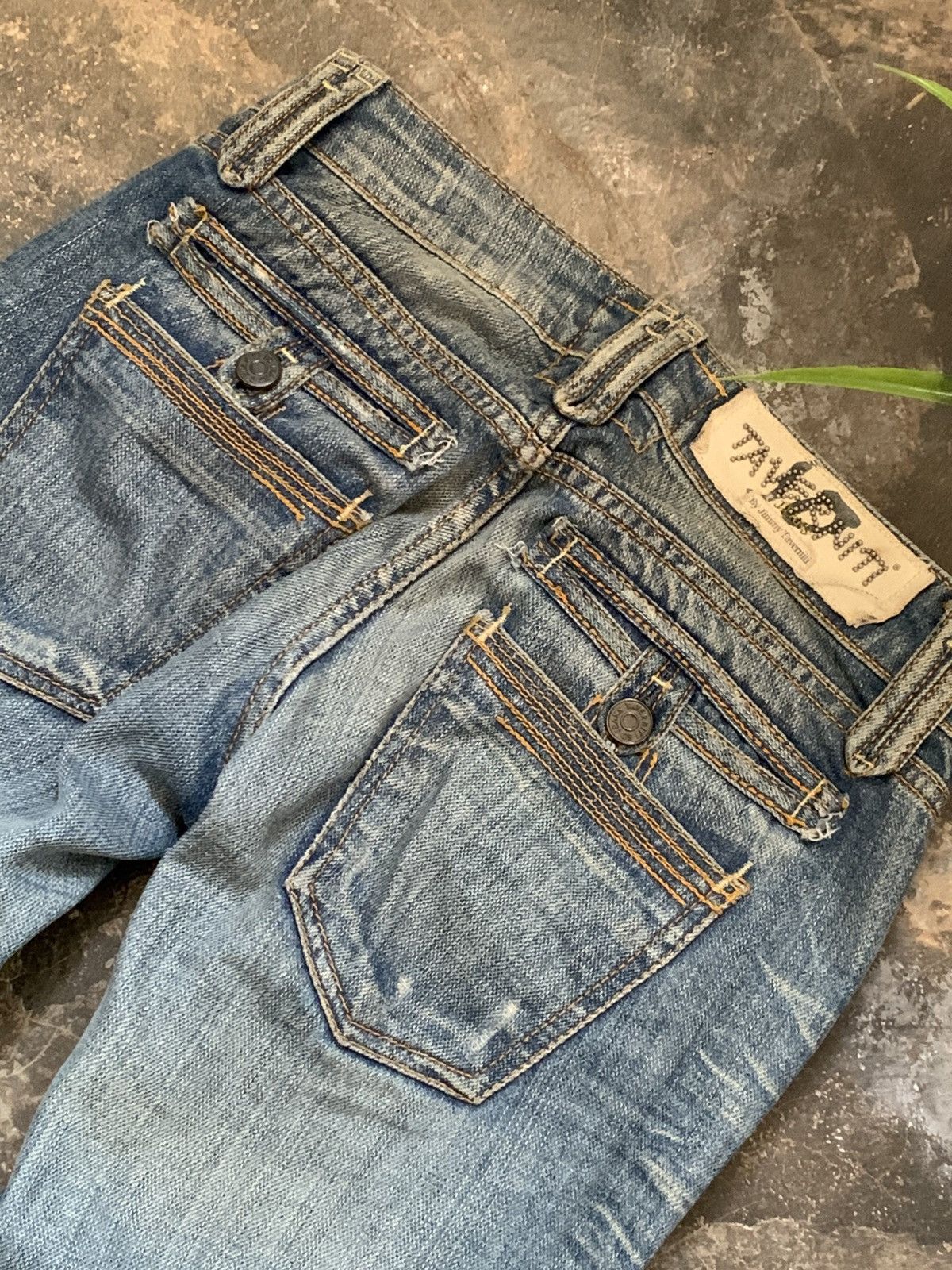 Jimmy Taverniti SICK🔥TAVERNITI SO BY JIMMY TAVERNITI MID FLARE JEANS Size 28" / US 6 / IT 42 - 5 Thumbnail
