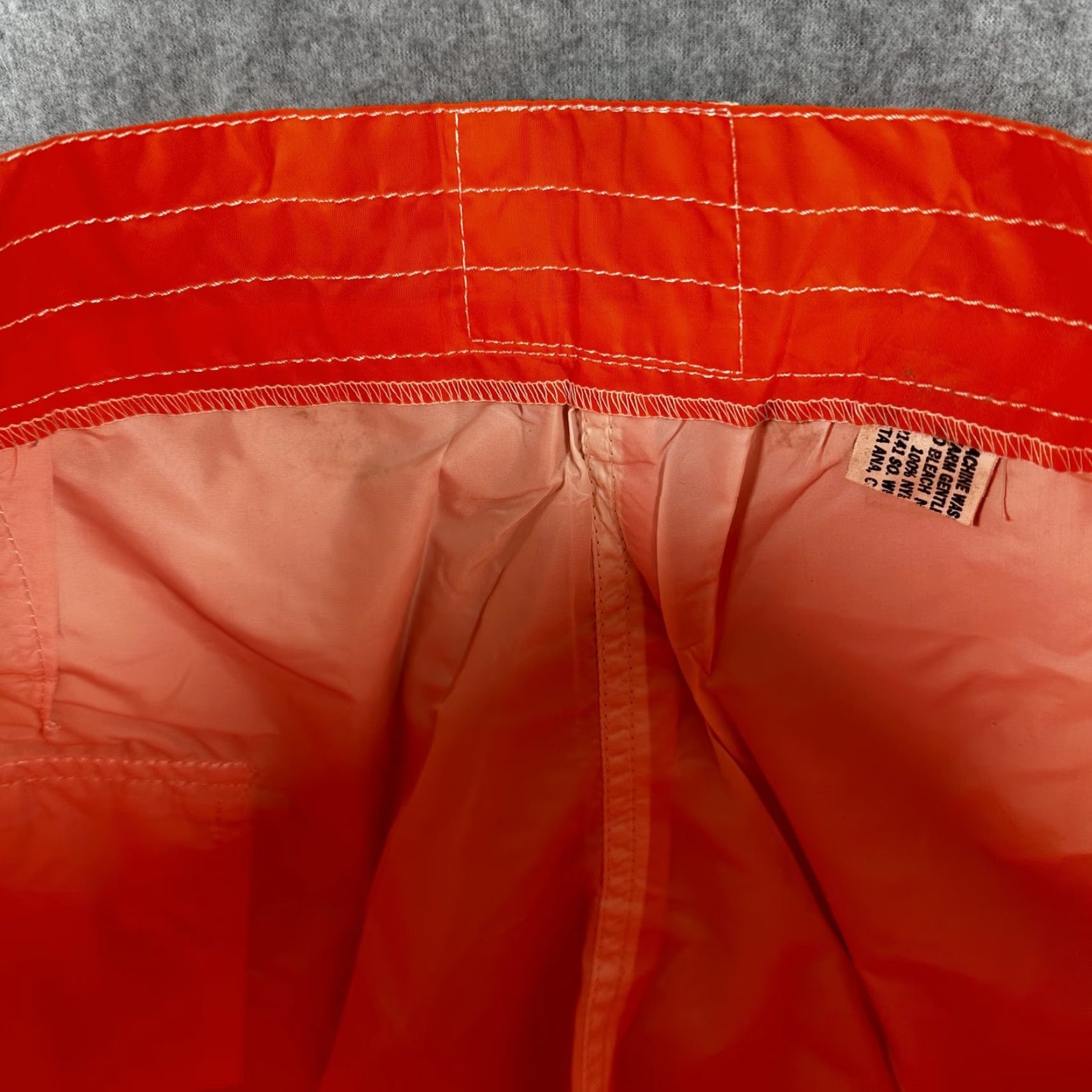 Vintage Birdwell Beach Britches Shorts Mens 29 Orange Boardshorts Swim Trunks Surf New Size US 35 - 2 Thumbnail