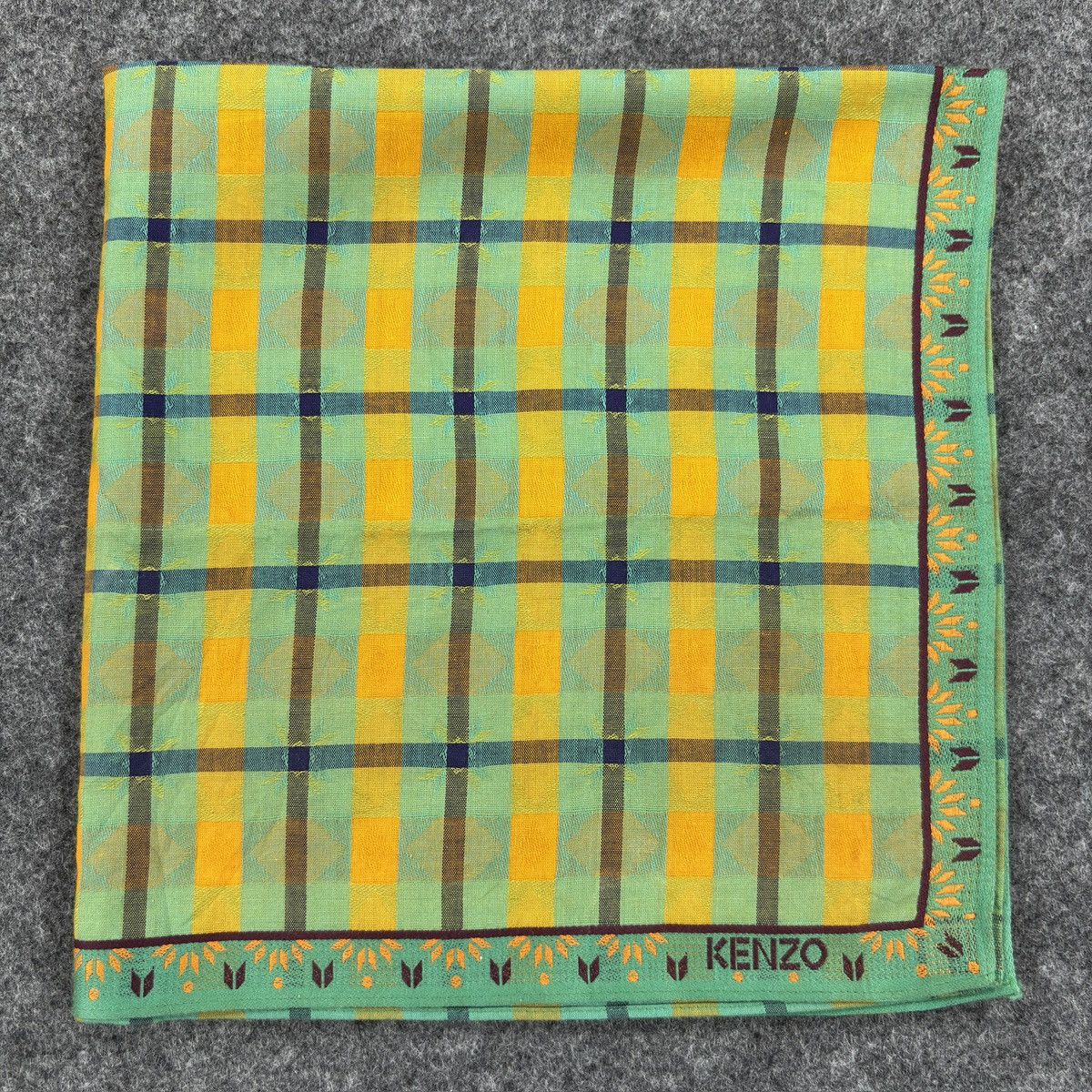 Kenzo × Vintage Handkerchief # E050 # Bandana # Neckerchief Size ONE SIZE - 6 Thumbnail