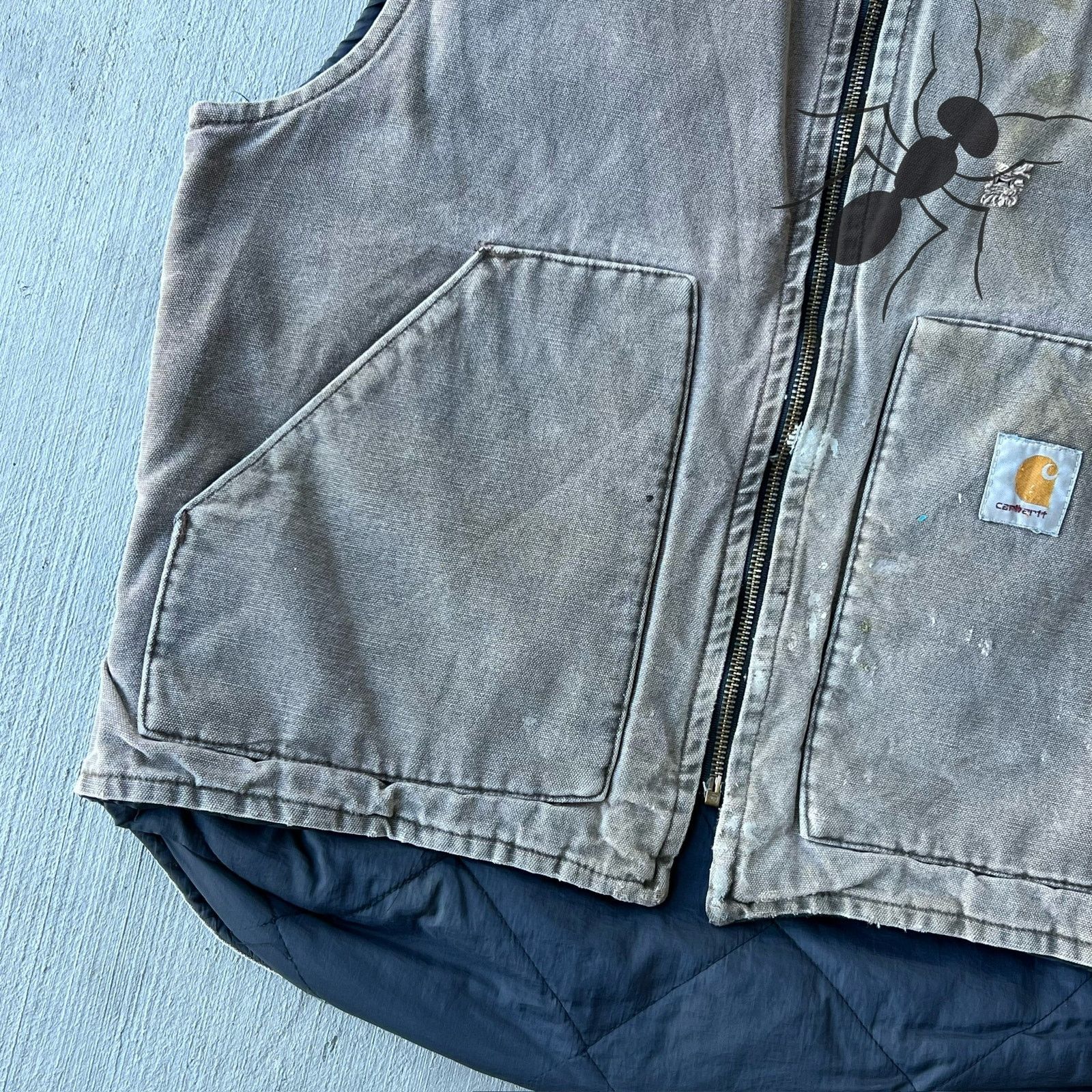 Carhartt × Vintage Carhartt V02 CHT faded brown work wear vest Size US L / EU 52-54 / 3 - 3 Thumbnail
