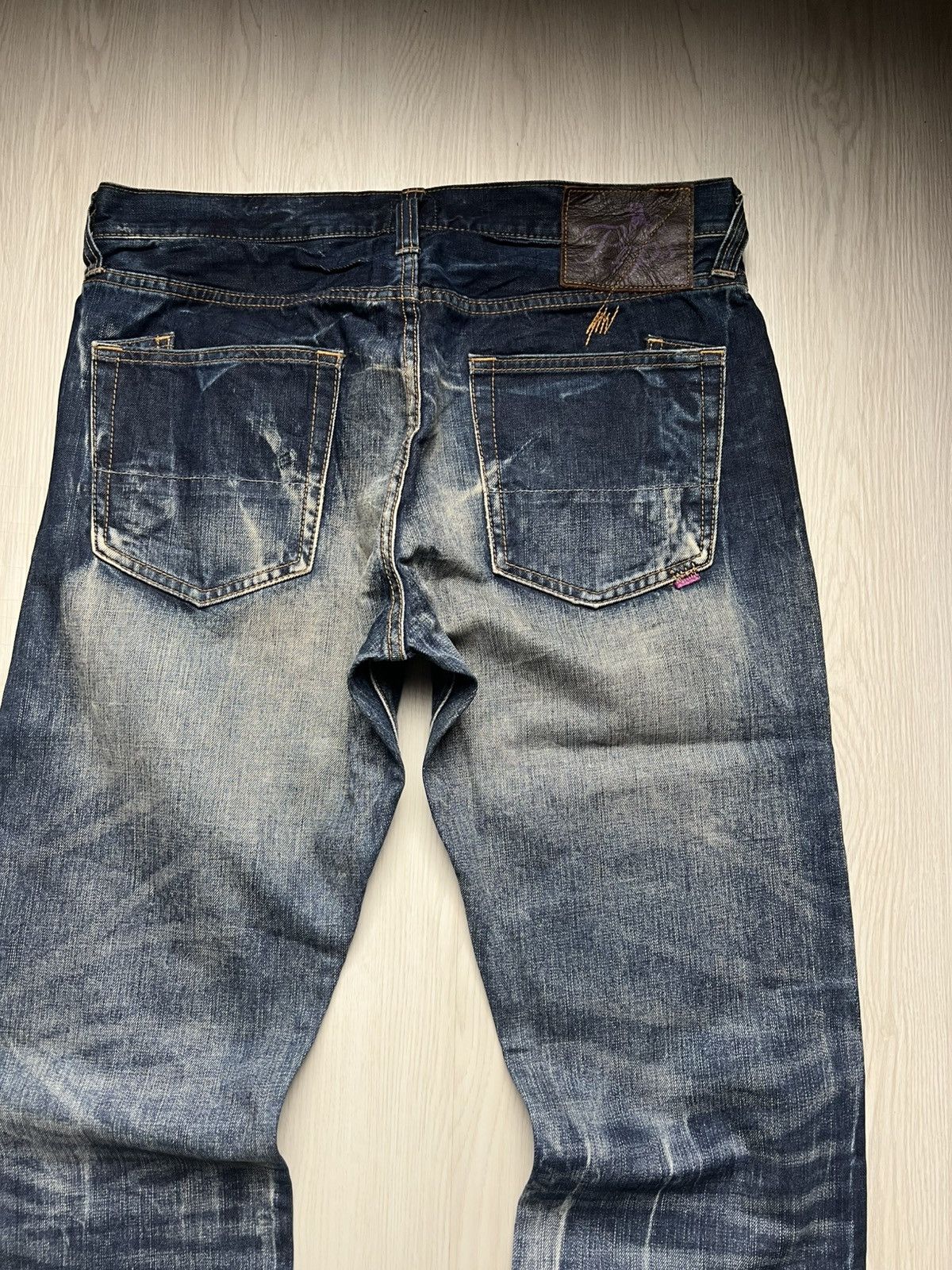 Tornado Mart PRPS Japan Faded Distressed Flared Jeans Size US 34 / EU 50 - 4 Thumbnail