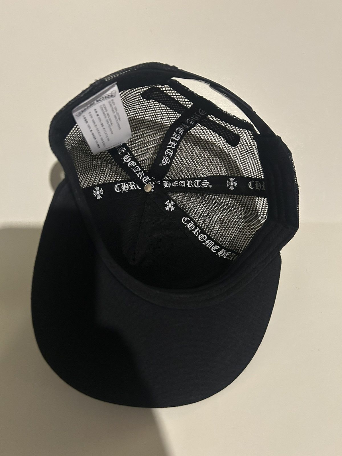 Chrome Hearts Chrome Hearts Arc Cross Patch Trucker Hat Black Size ONE SIZE - 4 Thumbnail