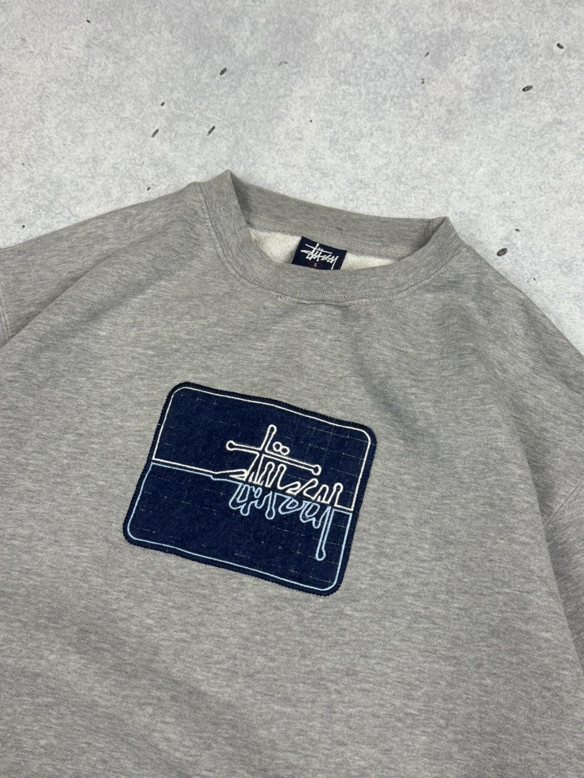 Stussy 90s Stussy Center Logo Oversized Sweatshirt Size US S / EU 44-46 / 1 - 5 Thumbnail