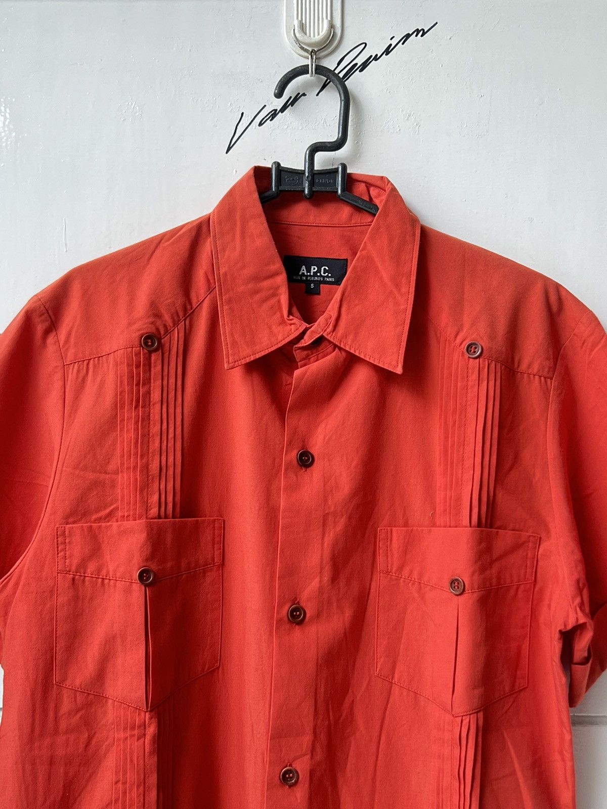 A.P.C. A.P.C Red Shirt Size US XS / EU 42 / 0 - 11 Thumbnail