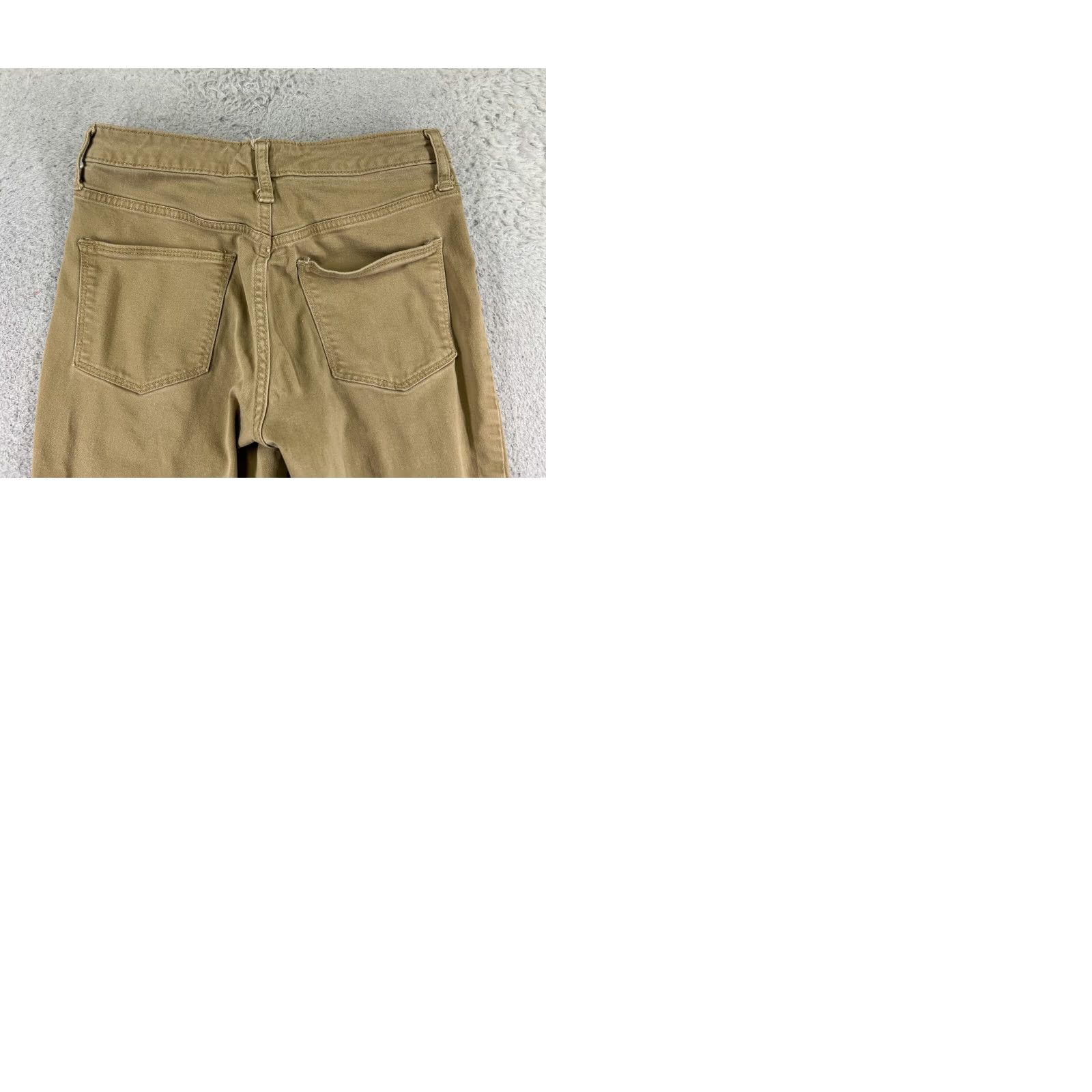 Vintage Universal Thread Jeans Womens 4 Beige Denim Skinny Cotton Stretch Fabric City Pockets Elastic Waist Styled 27in Inseam Medium Wash Regular Womens Size 27" / US 4 / IT 40 - 10 Thumbnail