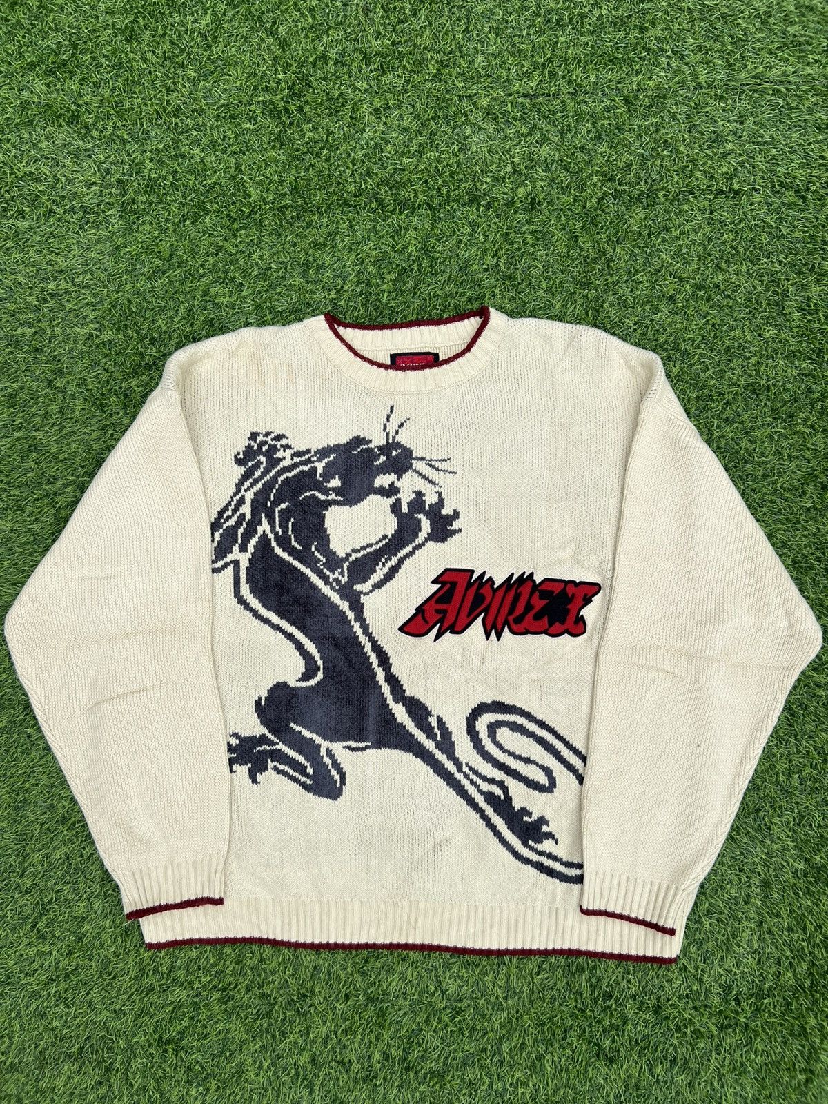 Avirex Rare Vintage Y2K Avirex Panther Intarsia Knit Sweater -XXL Size US XXL / EU 58 / 5 - 1 Thumbnail