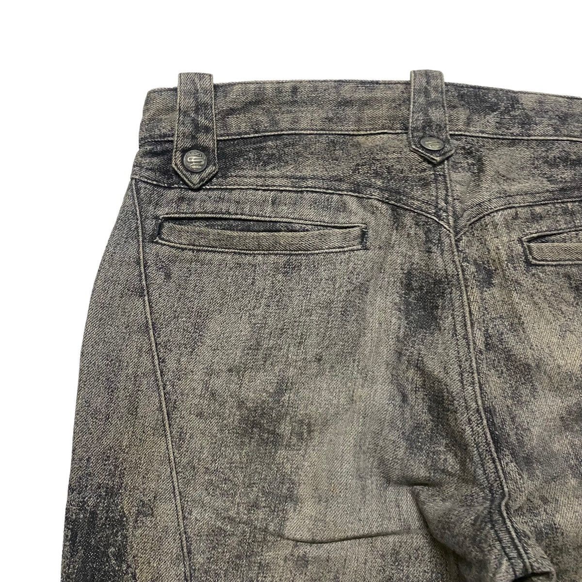 Schlussel SCHLUSSEL Spiral Cut Low Flare Coated Jeans Size US 29 - 11 Thumbnail