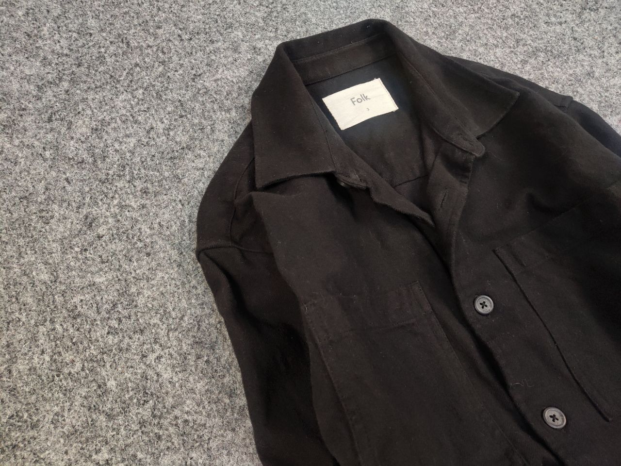 Folk Folk Design Button Long Sleeve Overshirt Pocket Light Jacket Size US M / EU 48-50 / 2 - 7 Thumbnail