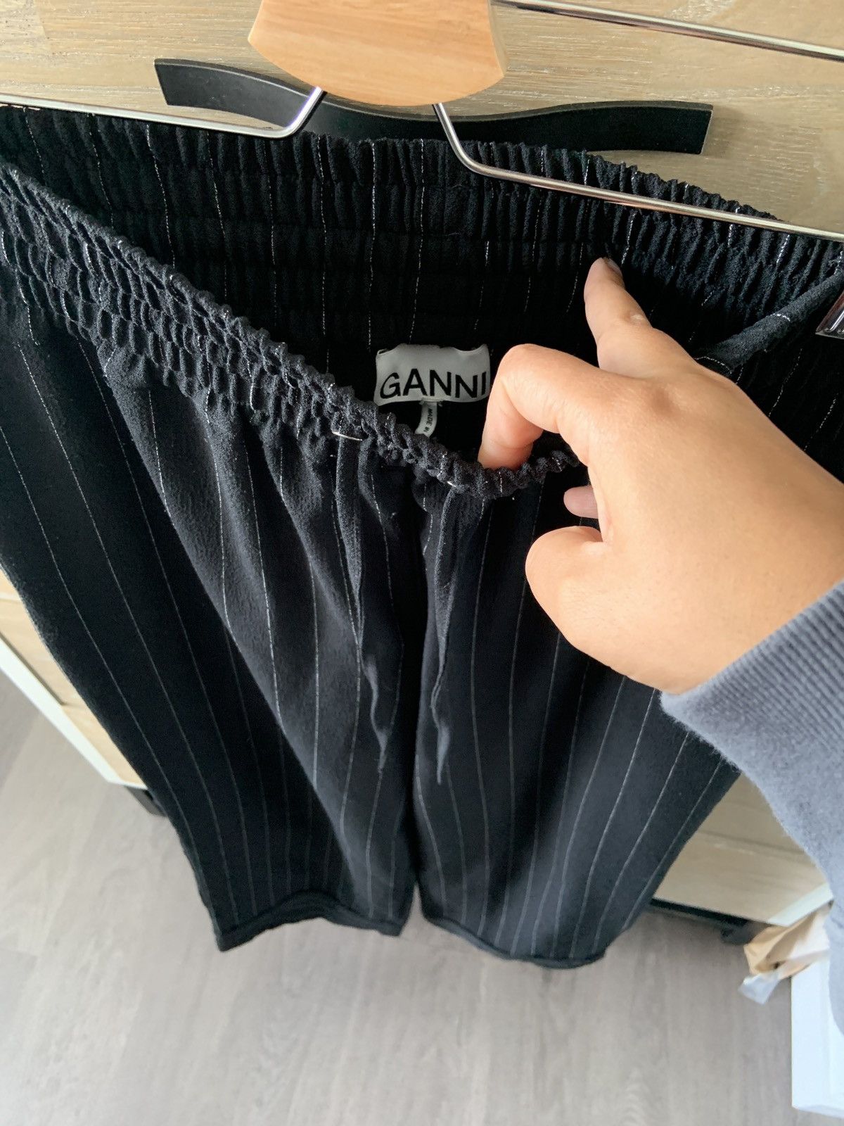Ganni Ganni Pinstripe Pants Size 27" / US 4 / IT 40 - 2 Thumbnail