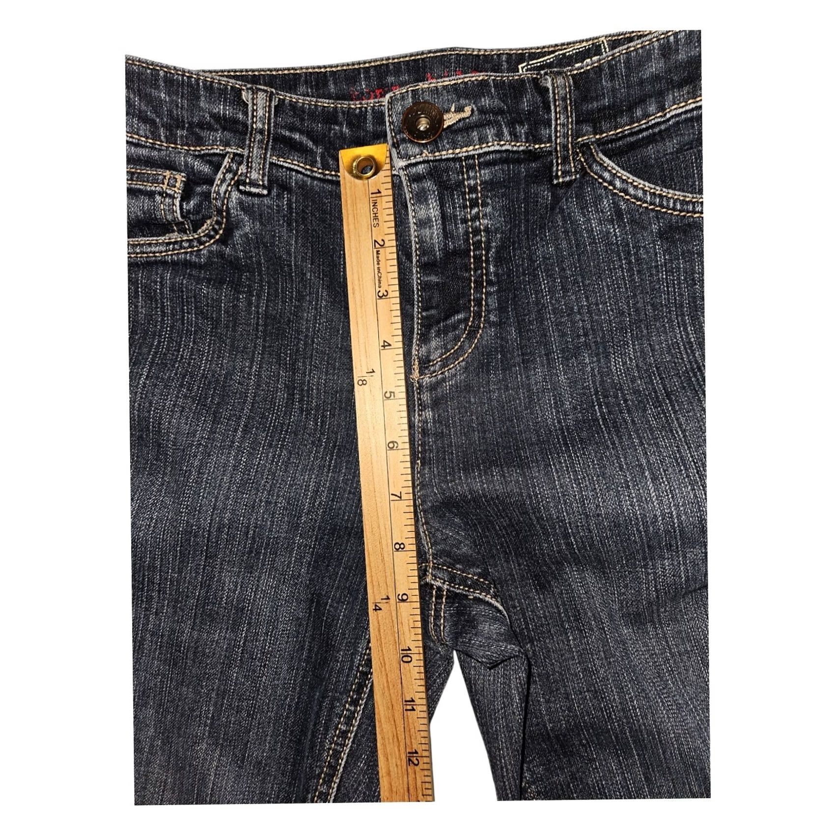 Tommy Hilfiger Tommy Hilfiger 90s Boot Cut Denim Jeans Women - Low Rise Size 10L - Dark Blue Size 32" / US 10 / IT 46 - 4 Thumbnail