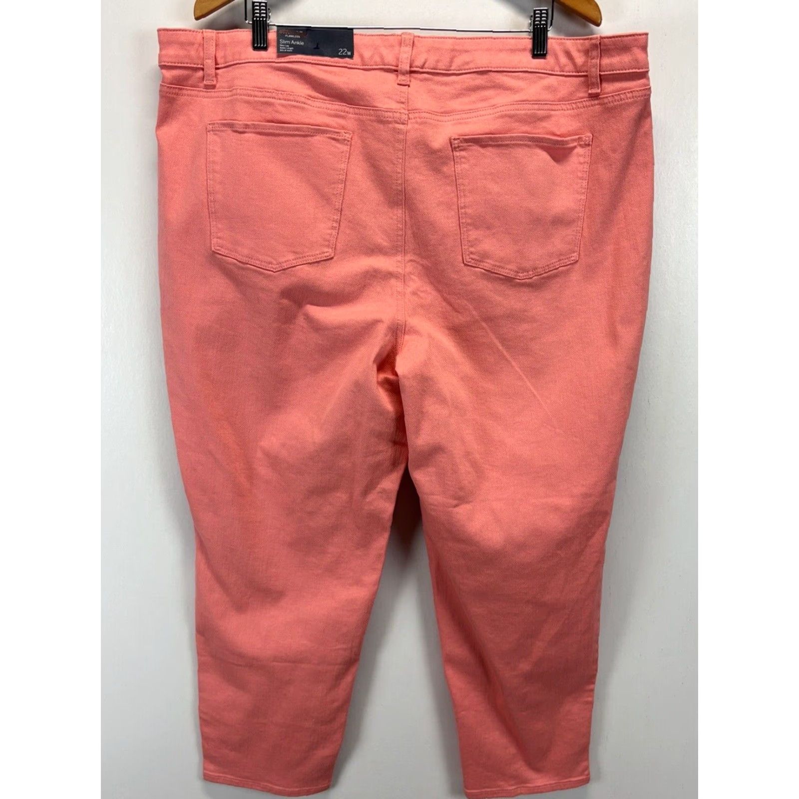 Talbots VINTAGE? No. Talbots Flawless Slim Ankle Jeans Women 22W Pink Plus Size Casual Pants 22W Womens Size Pink Ankle Jeans Slimming 90s? (no) Size 40" / US 18 - 3 Thumbnail