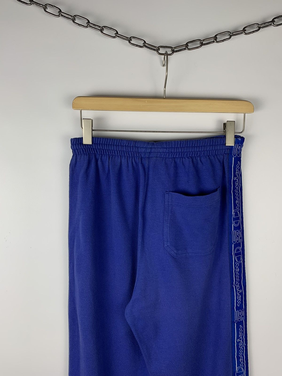 Champion Vintage 1990s Champion Sweatpants Blue multi logo Size US 34 / EU 50 - 12 Thumbnail