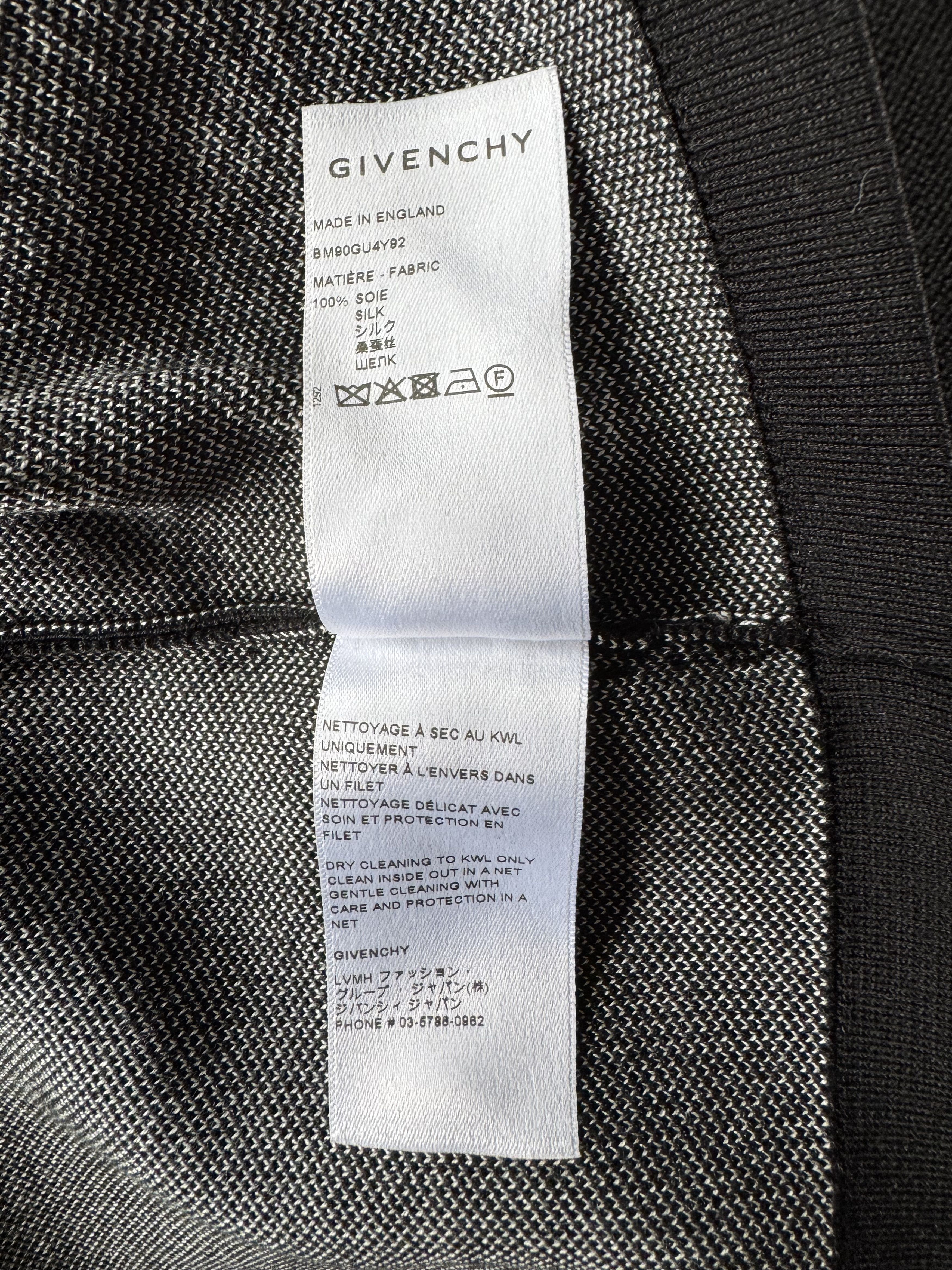 Givenchy Black White Paisley Silk Pullover Size US S / EU 44-46 / 1 - 15 Thumbnail