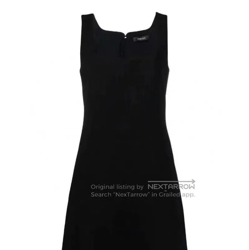 Versace Versace Black Polyester Women's Dress Size XXL . Size XL / US 12-14 / IT 48-50 - 7 Thumbnail