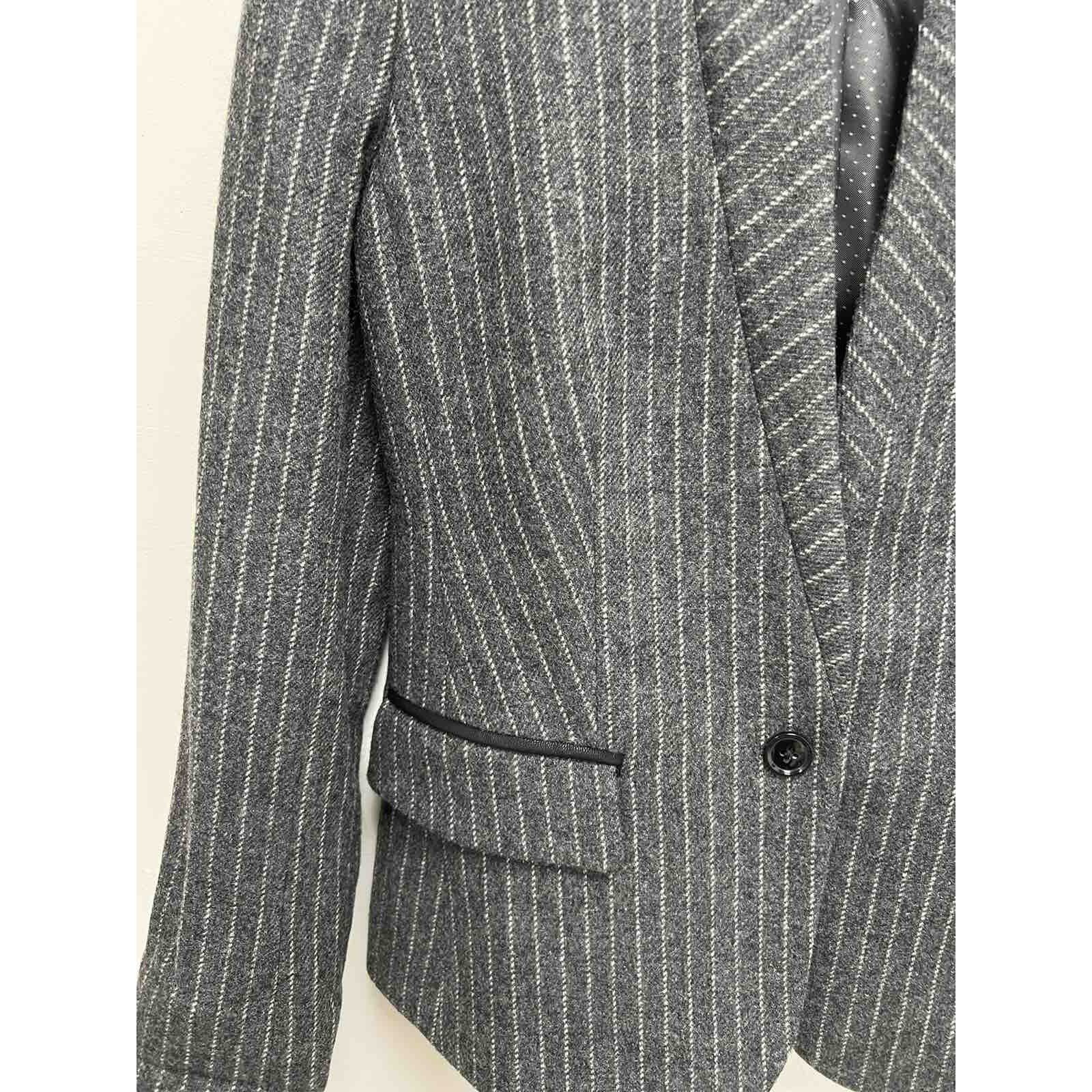 Banana Republic Banana Republic Women Wool Blend Jacket Gray Size 2 A000638 Size XS / US 0-2 / IT 36-38 - 2 Thumbnail