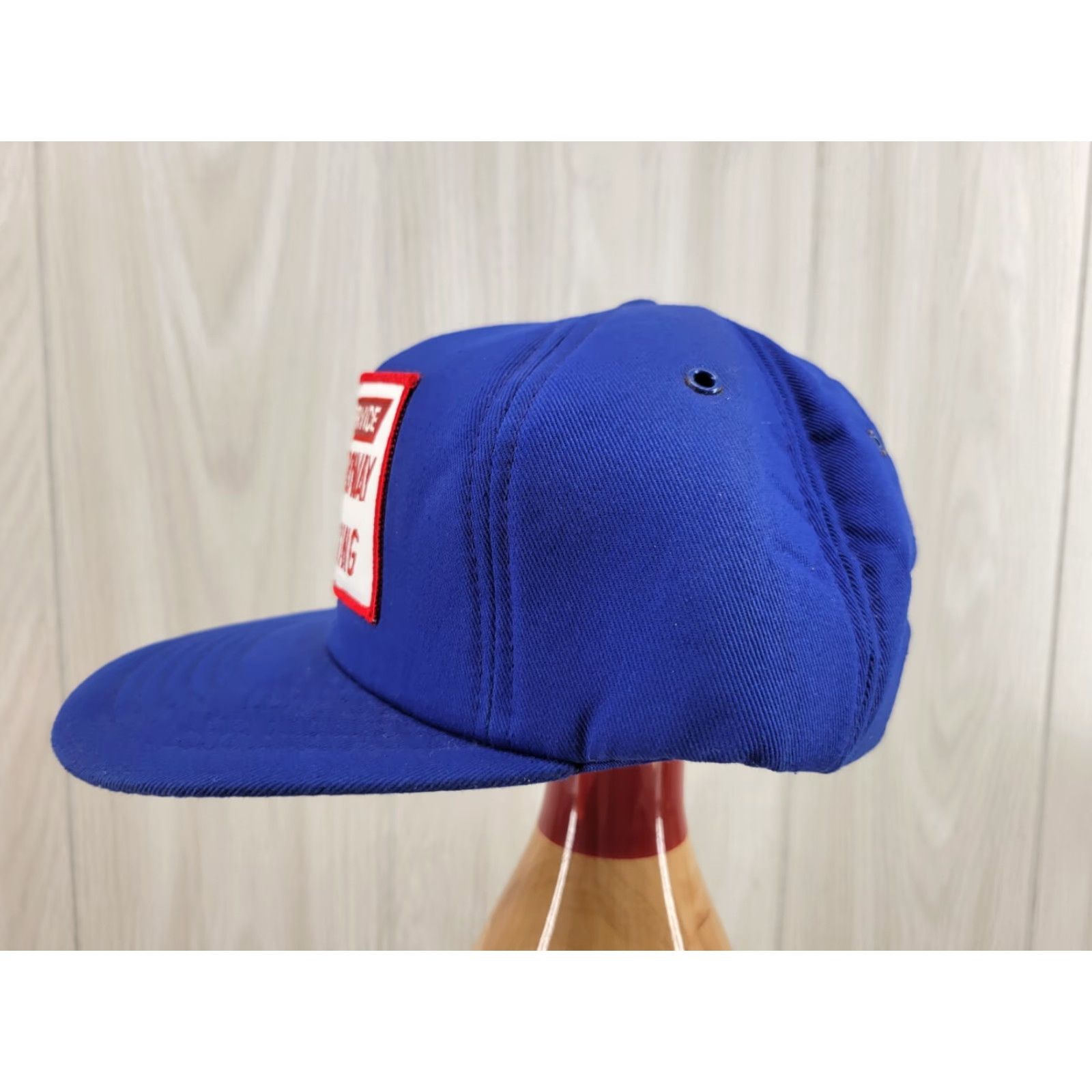 Vintage VINTAGE Treadway Trucking Hat Blue Foam Snapback Trucker Hat Men Snapback Blue Solid 90s/Decade? Size ONE SIZE - 4 Thumbnail
