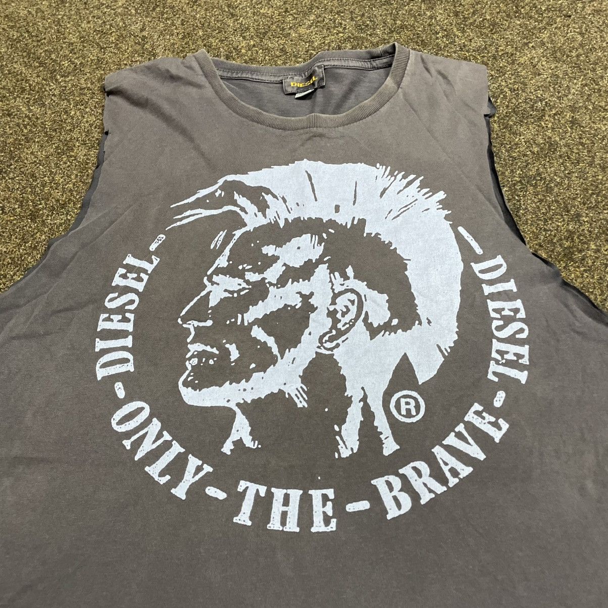 Vintage Vintage 90s Graphic Tank Top Faded Black Diesel Skate XL Size US XL / EU 56 / 4 - 2 Thumbnail