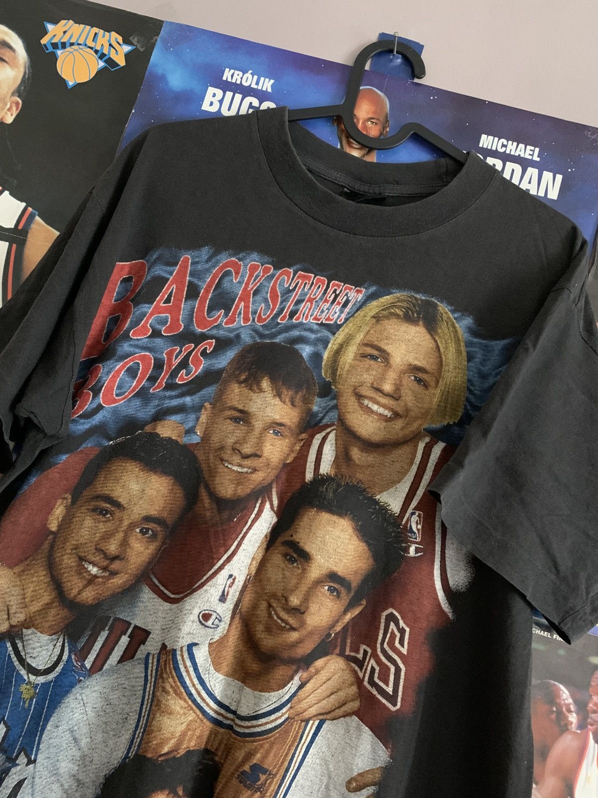 Band Tees 90s Vintage Backstreet Boys Front&Back Print Bootleg Tee Size US M / EU 48-50 / 2 - 2 Thumbnail