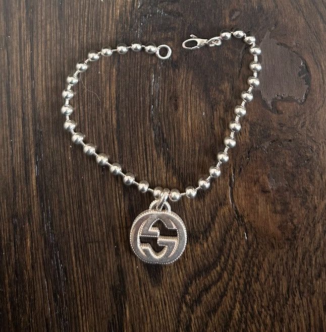 Gucci GUCCI interlocking G sterling silver bracelet! Size ONE SIZE - 1 Thumbnail
