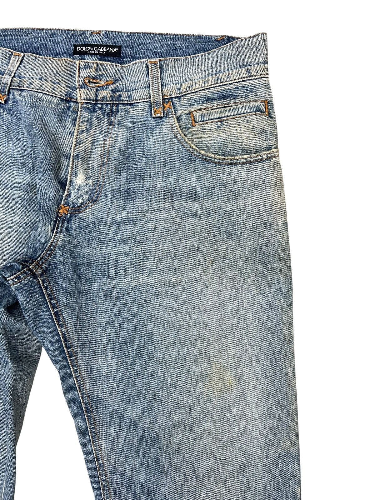 Dolce & Gabbana Vintage Dolce & Gabbana Distress Dirty Mud Denim Loose Jeans Size US 32 / EU 48 - 12 Thumbnail