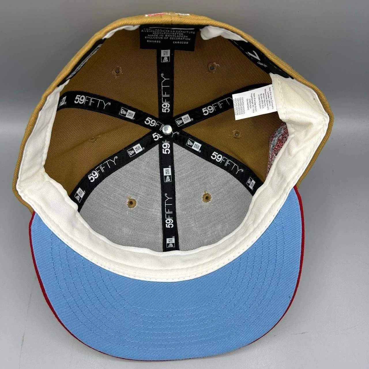 New Era Texas Rangers Hat Men 7 3/8 Brown Red MLB Fitted Cap Size ONE SIZE - 2 Thumbnail