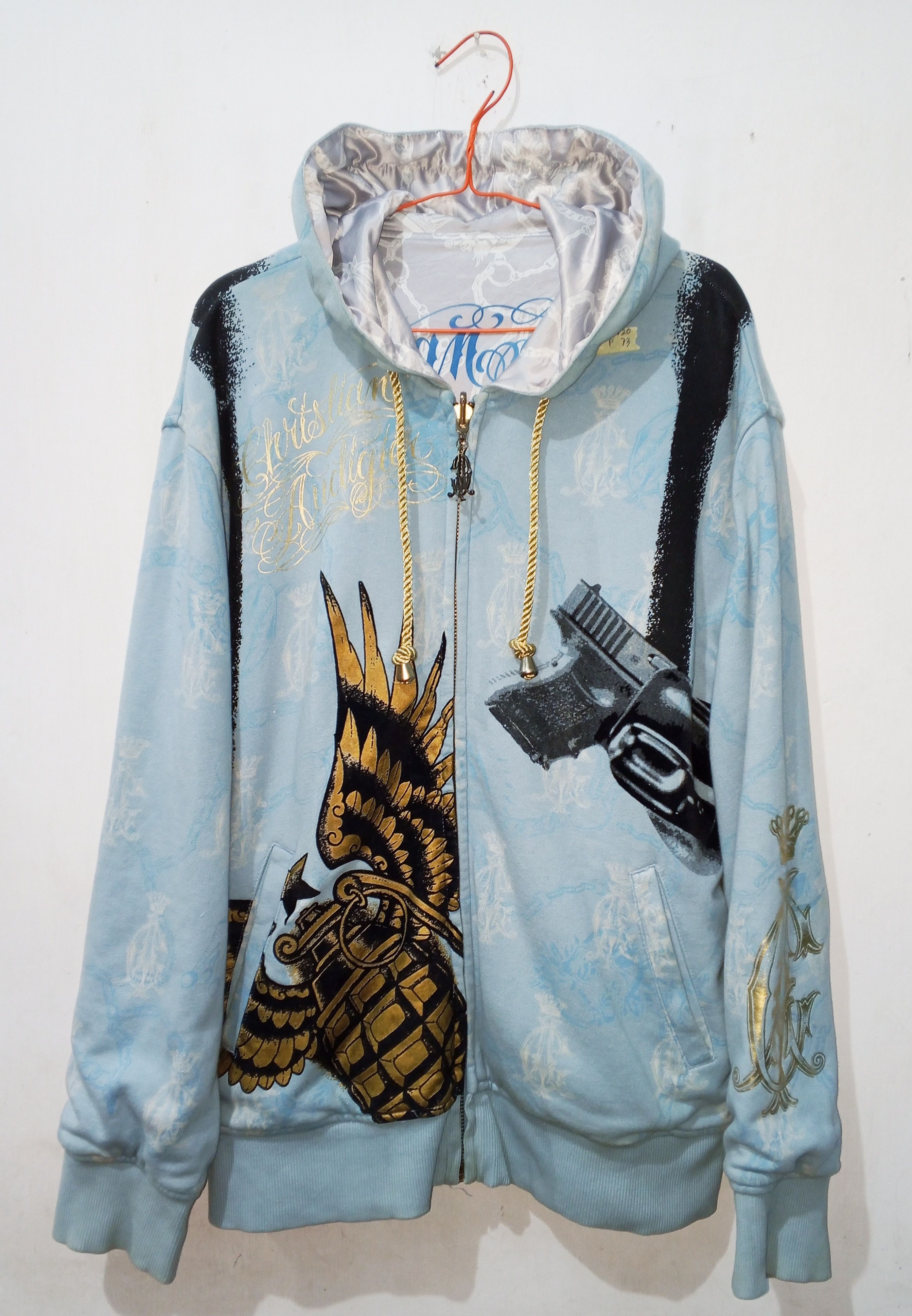 Ed Hardy Ed Hardy x Christian Audigier Hoodie Zip Reversible Size US XL / EU 56 / 4 - 6 Thumbnail