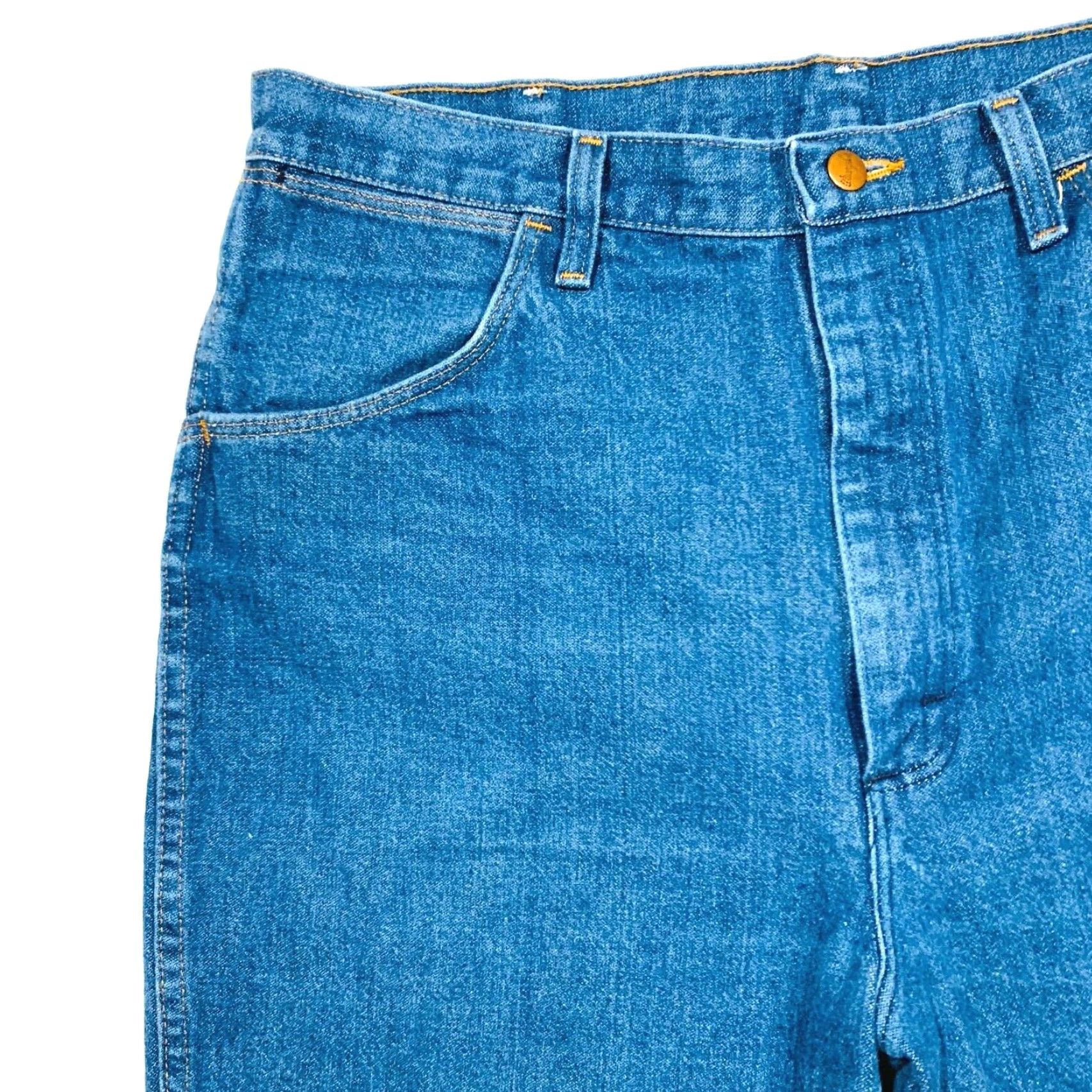 Wrangler VINTAGE Wrangler Blue Bell Jeans Western Cowboy 38x36 Regular Mens Blue Denim 5-Pocket 100% Cotton NWOT Size US 38 / EU 54 - 5 Thumbnail