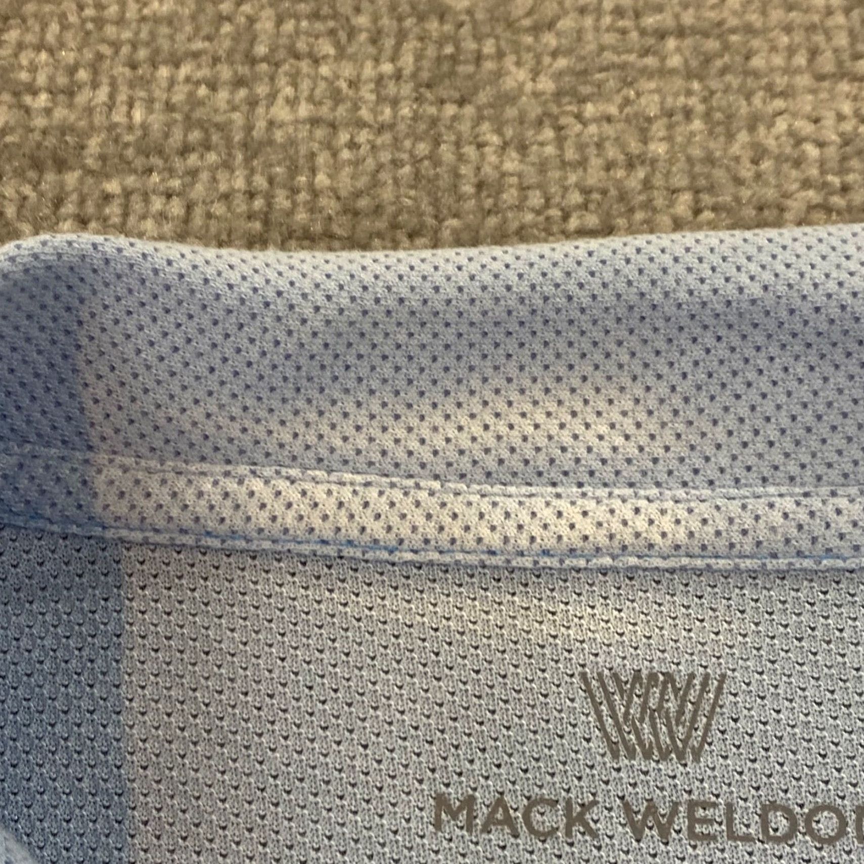 Vintage Mack Weldon Polo Mens Large Light Blue Golf Shirt Short Sleeve Collared Pocket Size US L / EU 52-54 / 3 - 4 Thumbnail