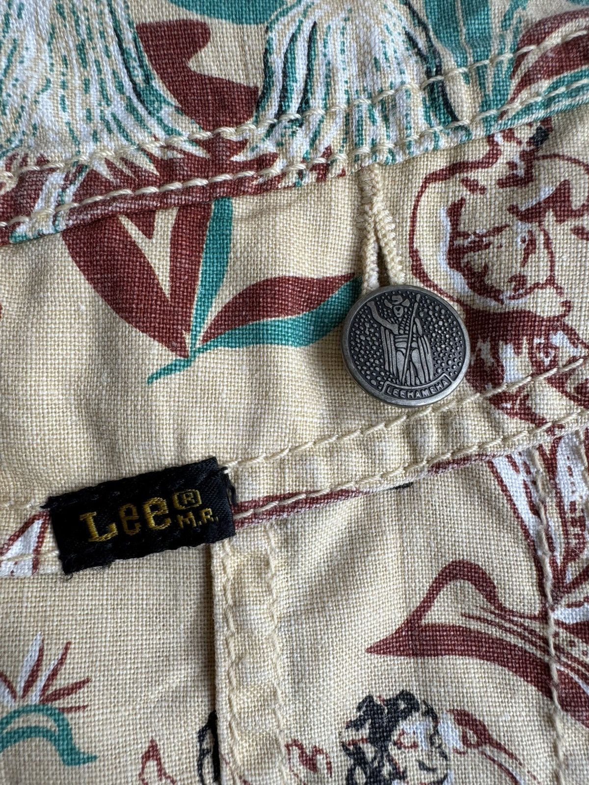 Lee VERY RARE VINTAGE JACKET TRUCKER LEE SURF RIDER OVER PRINT Size US M / EU 48-50 / 2 - 5 Thumbnail