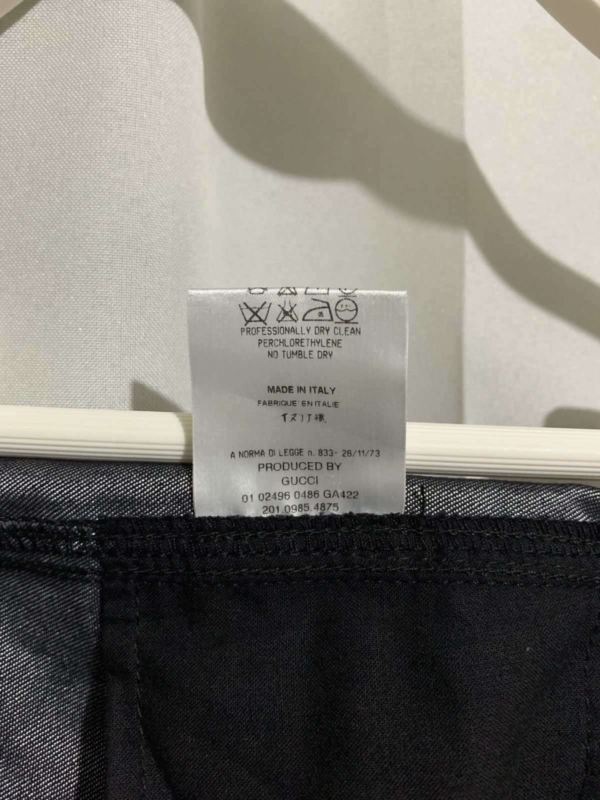 Gucci × Tom Ford × Vintage 2001 GUCCI By Tom Ford Baggy Wide Leg Double Waist Band Size 28" / US 6 / IT 42 - 4 Thumbnail