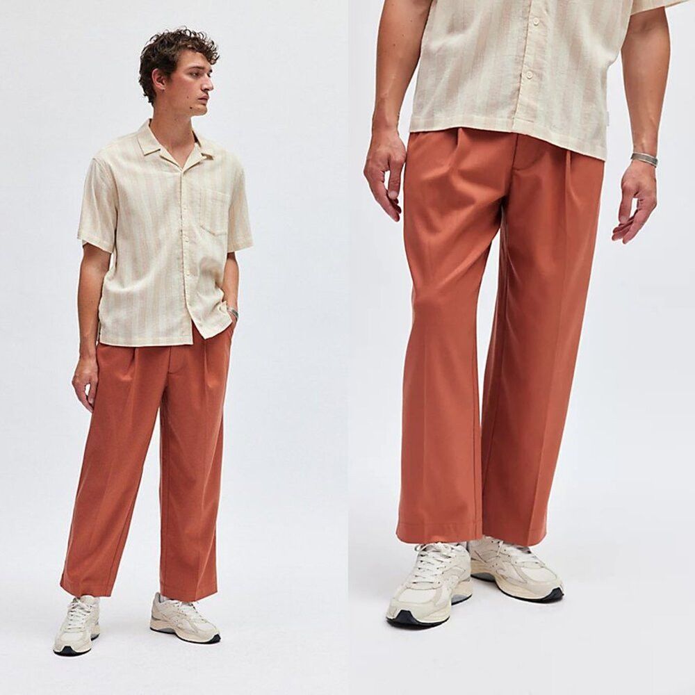 Standard Cloth New Standard Cloth Jason Relaxed Pleated Trouser Pant In Ce Size US 32 / EU 48 - 1 Thumbnail